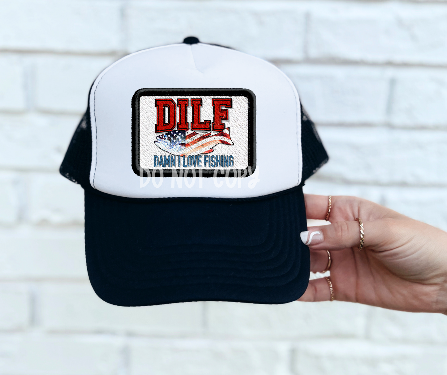 Dilf_Black_Hat_Patch-DTF