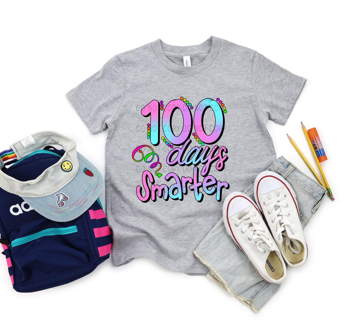 100 Days Smarter Purple - DTF