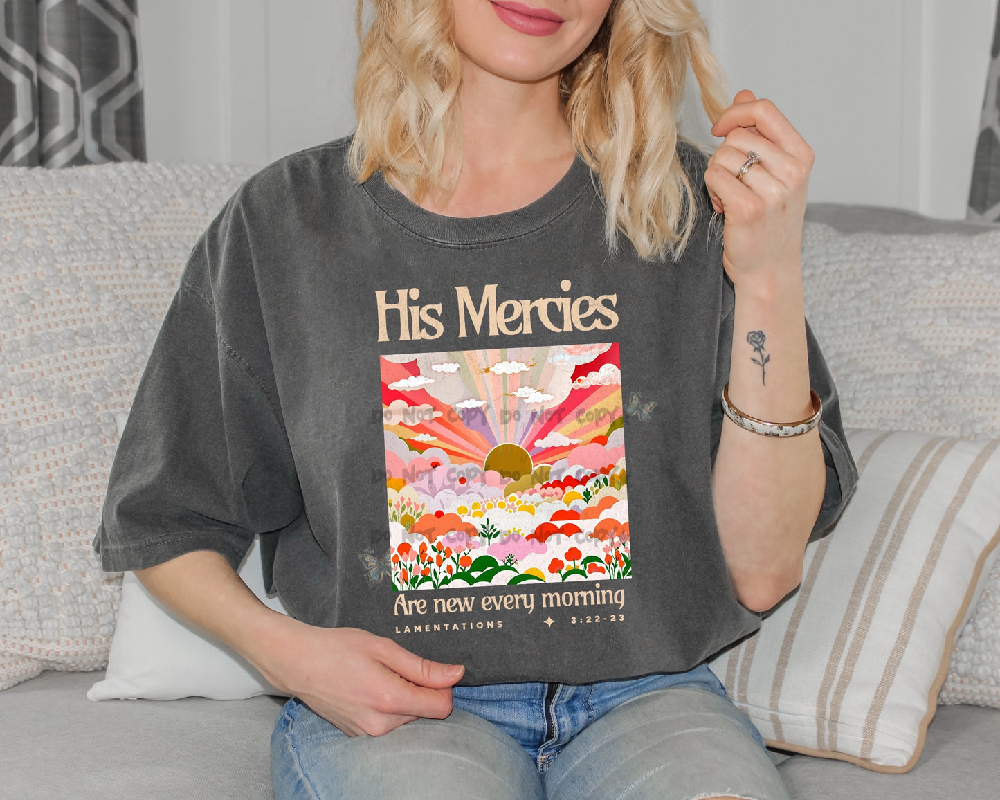 His Mercies are new every morning sunrise-DTF