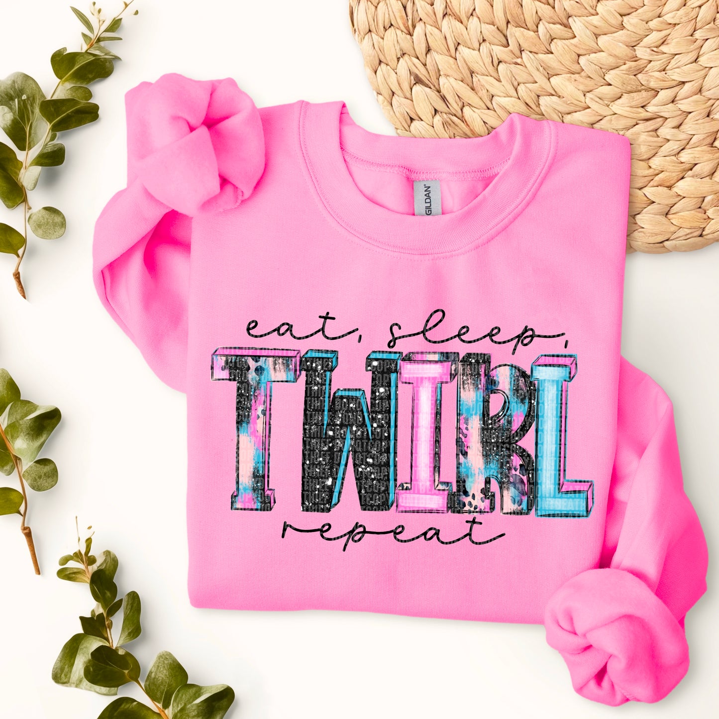 Eat Sleep twirl Repeat-DTF
