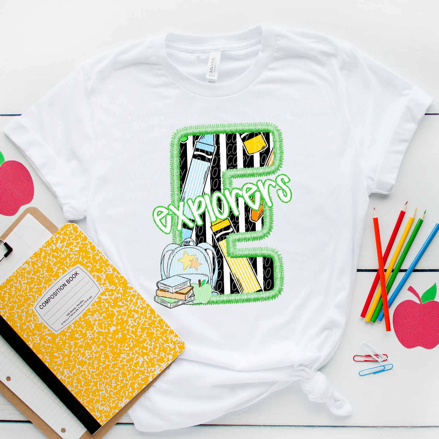 LETTER MASCOT GREEN (dropdown)-DTF&UV