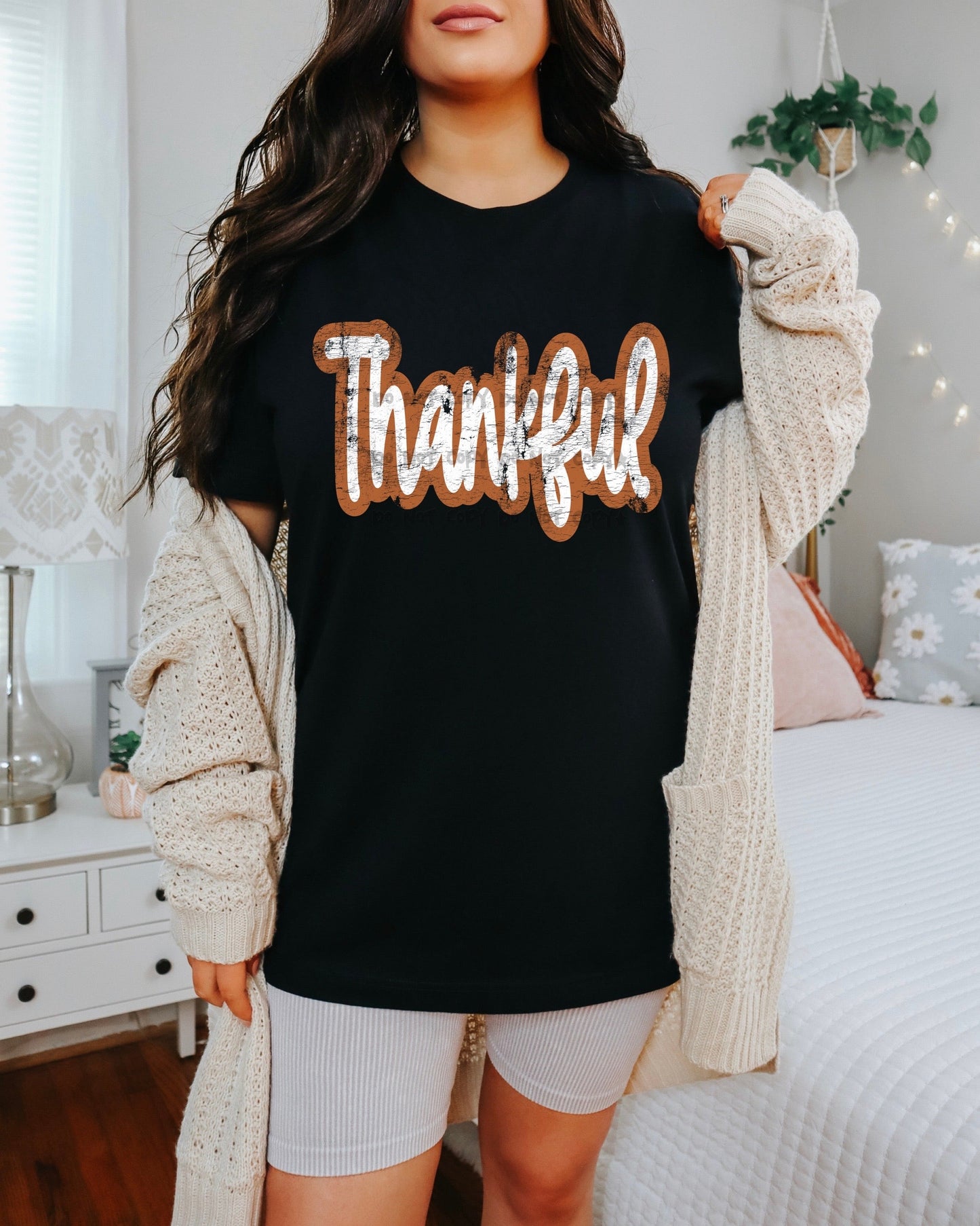 Thankful distressed-DTF