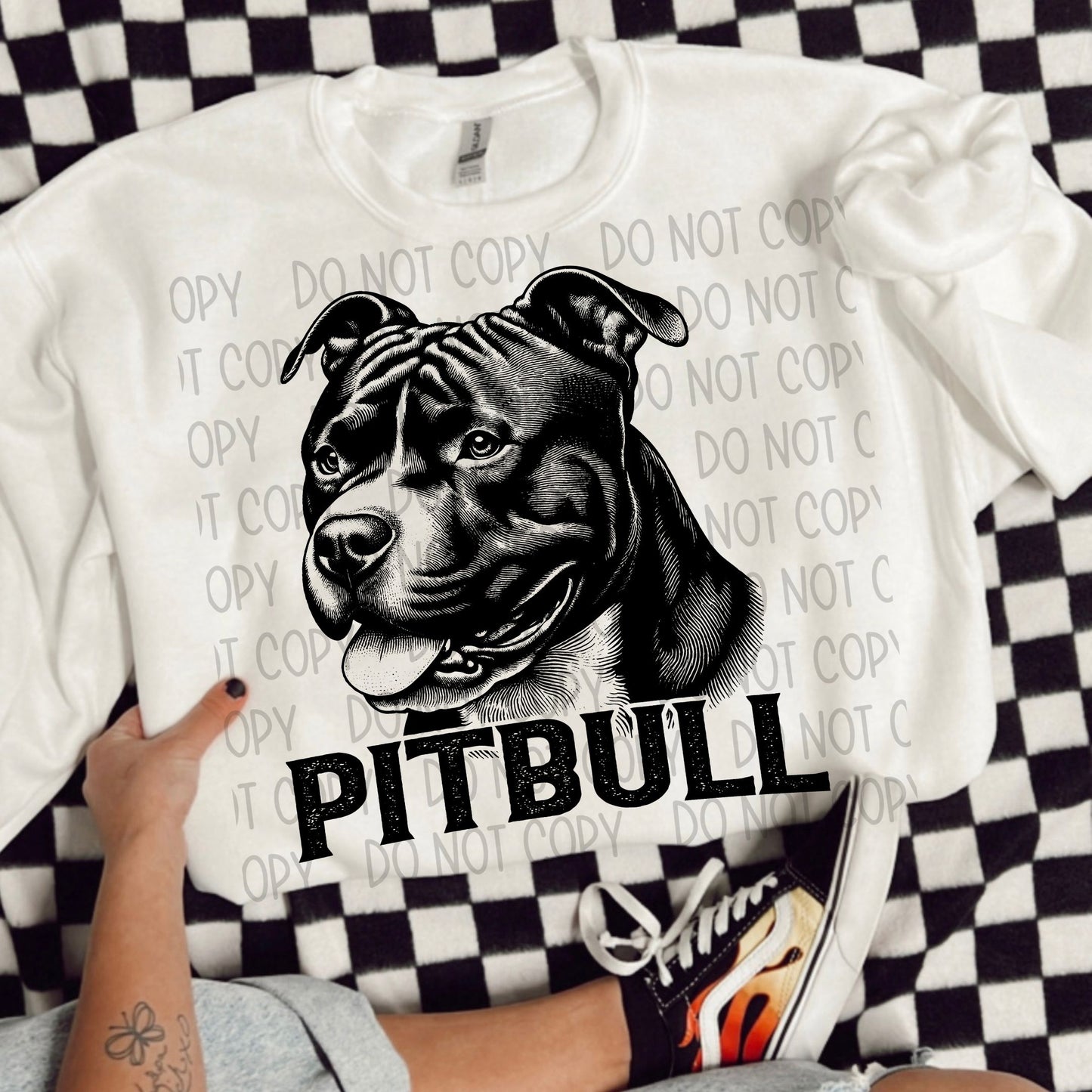 Pitbull Portrait - DTF
