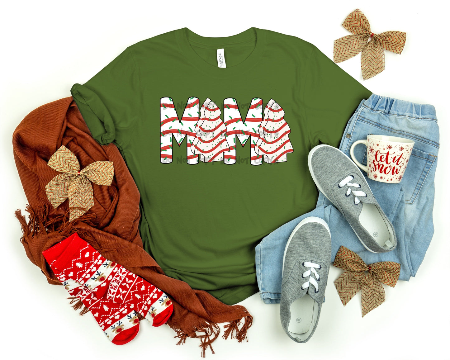 Mama christmas cake-DTF