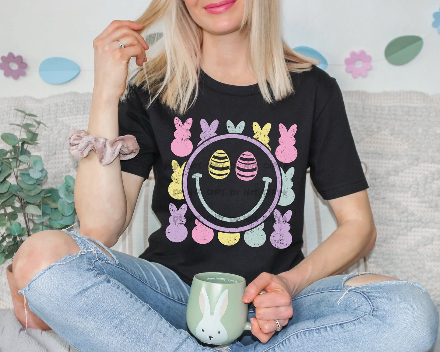 Easter smiley and peeps-DTF