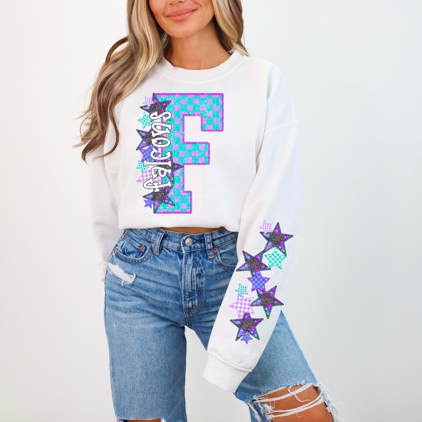 Varsity Stars Mascots FRONT ONLY (dropdown)- DTF&UV