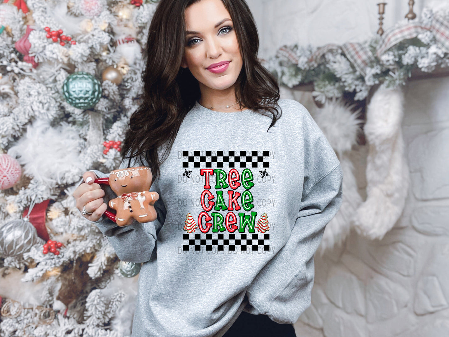 Tree Cake Crew Checkered - DTF