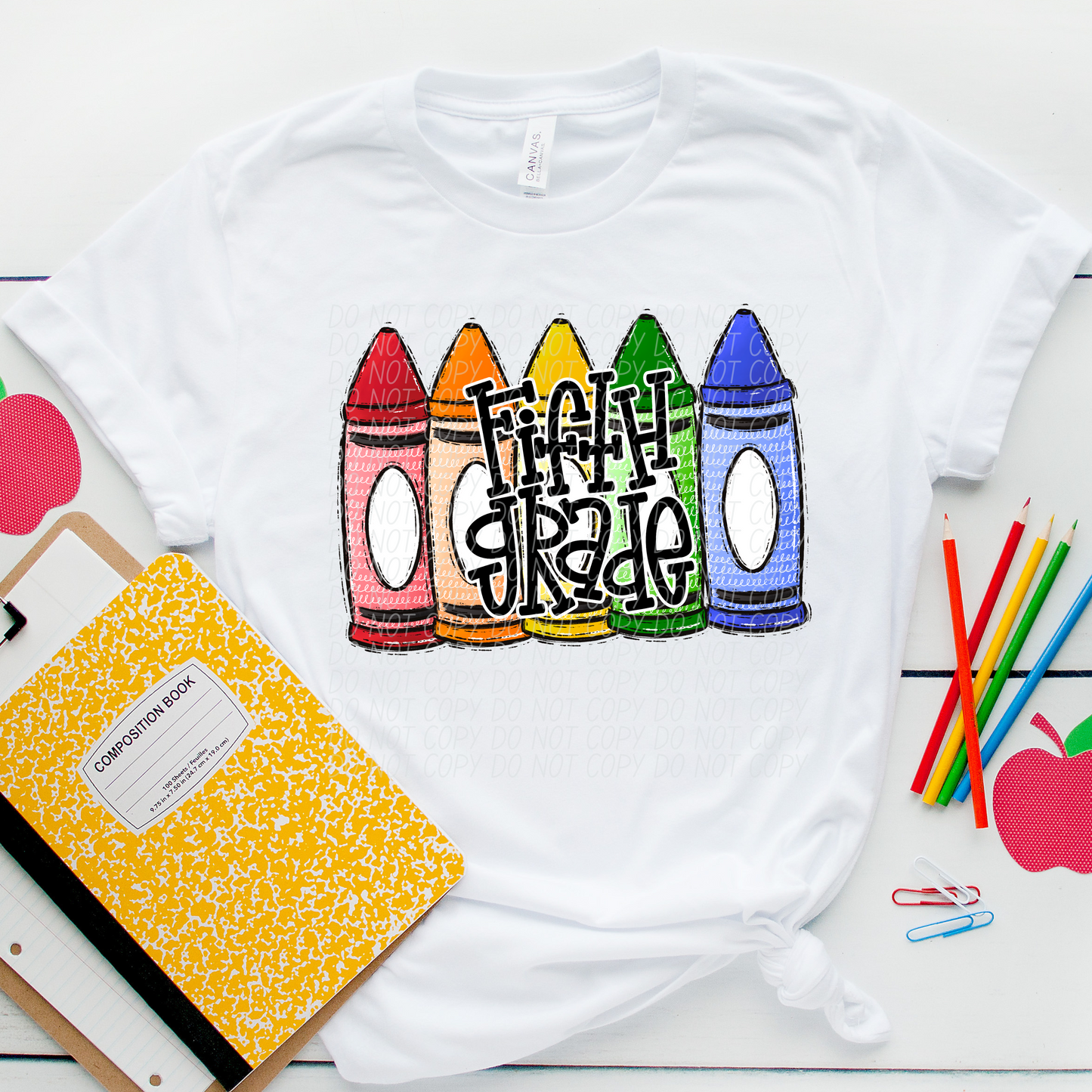 CRAYON BACK TO SCHOOL primary (dropdown)-DTF&UV