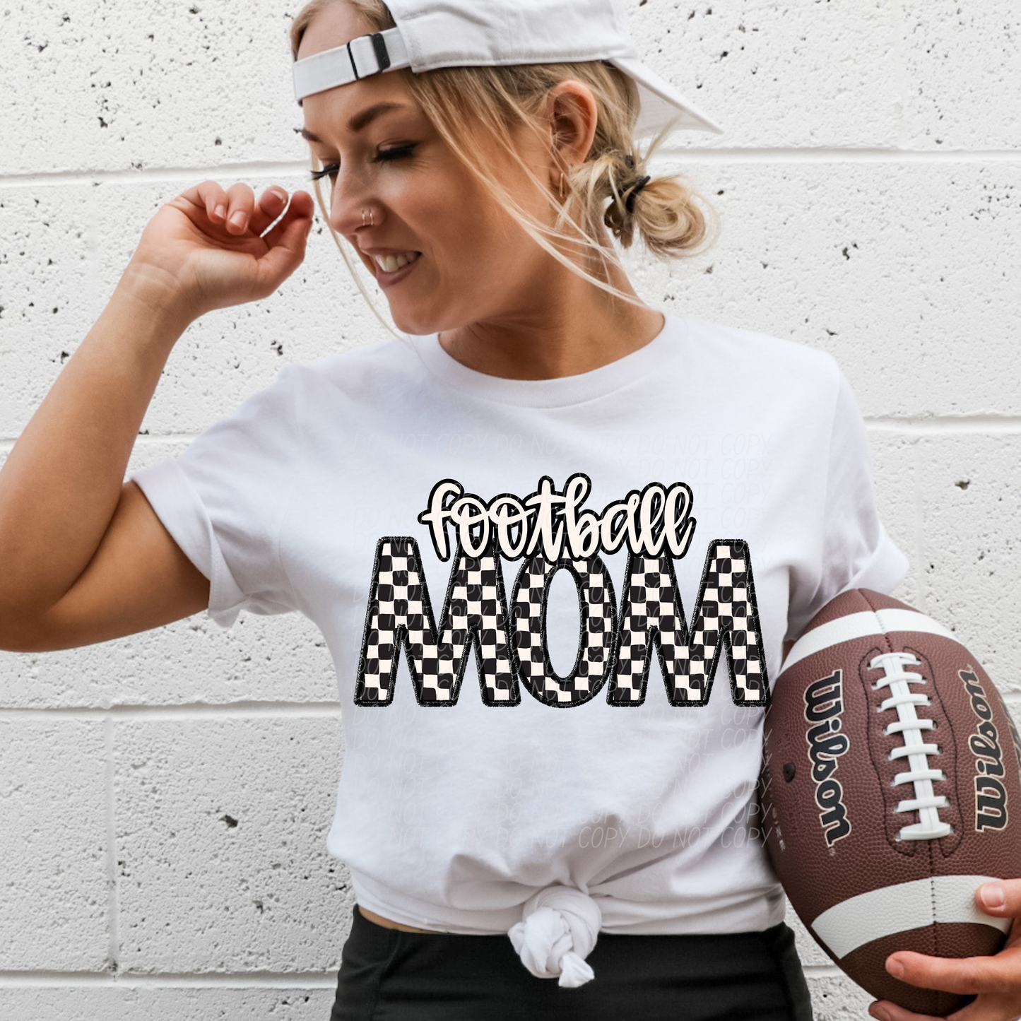 Checkered Sports Mom (dropdown)- DTF&UV