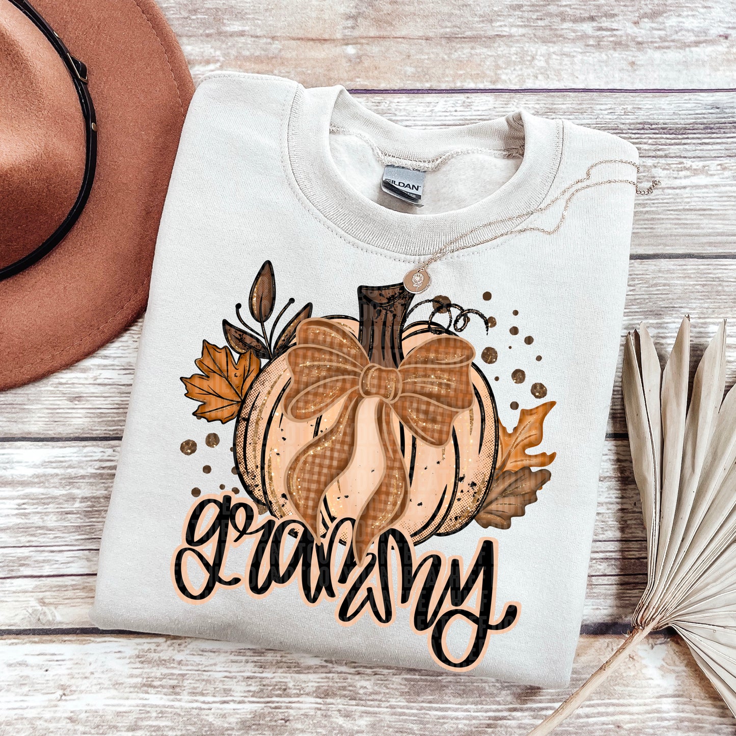Fall Glitter Pumpkin (dropdown)-DTF&UV