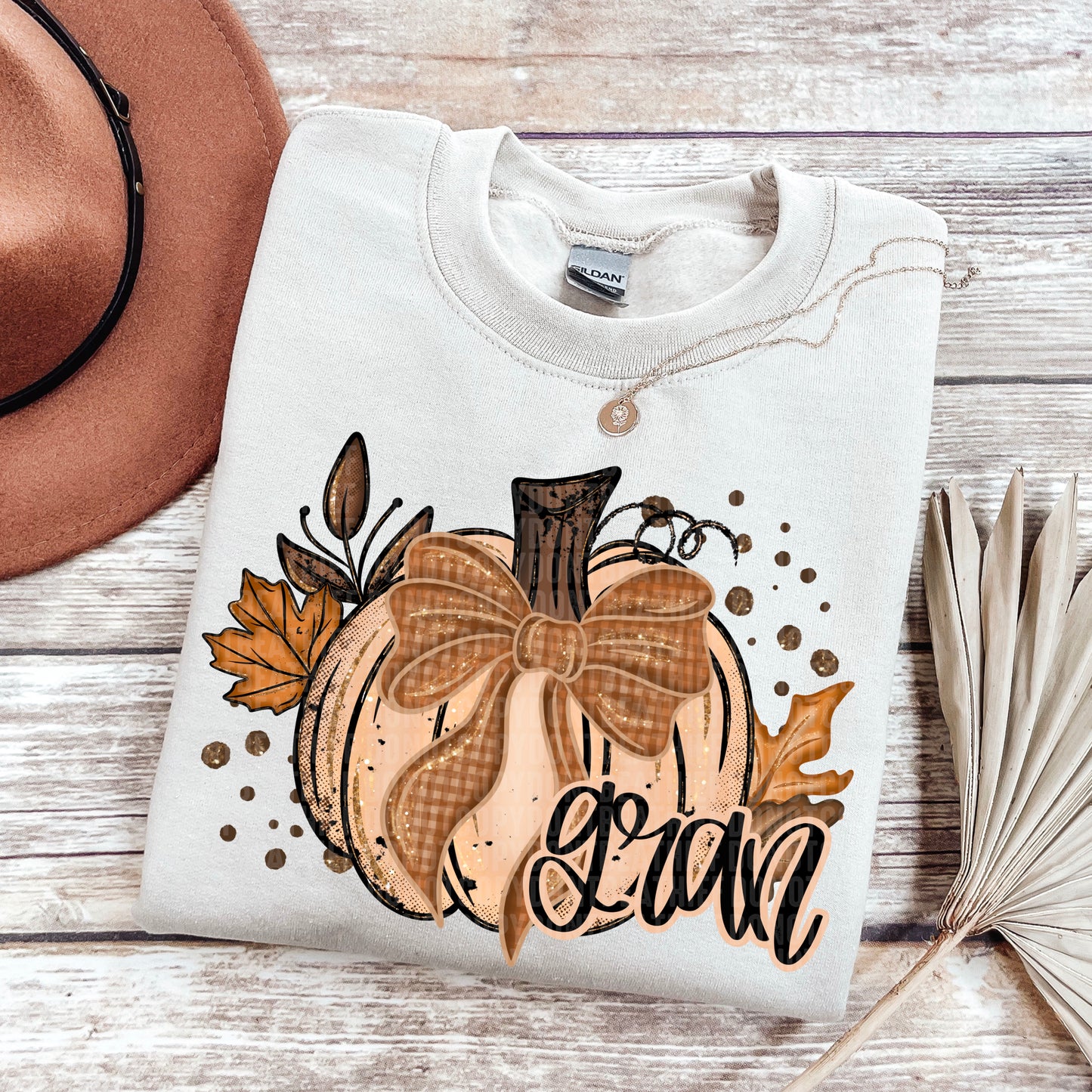Fall Glitter Pumpkin (dropdown)-DTF&UV