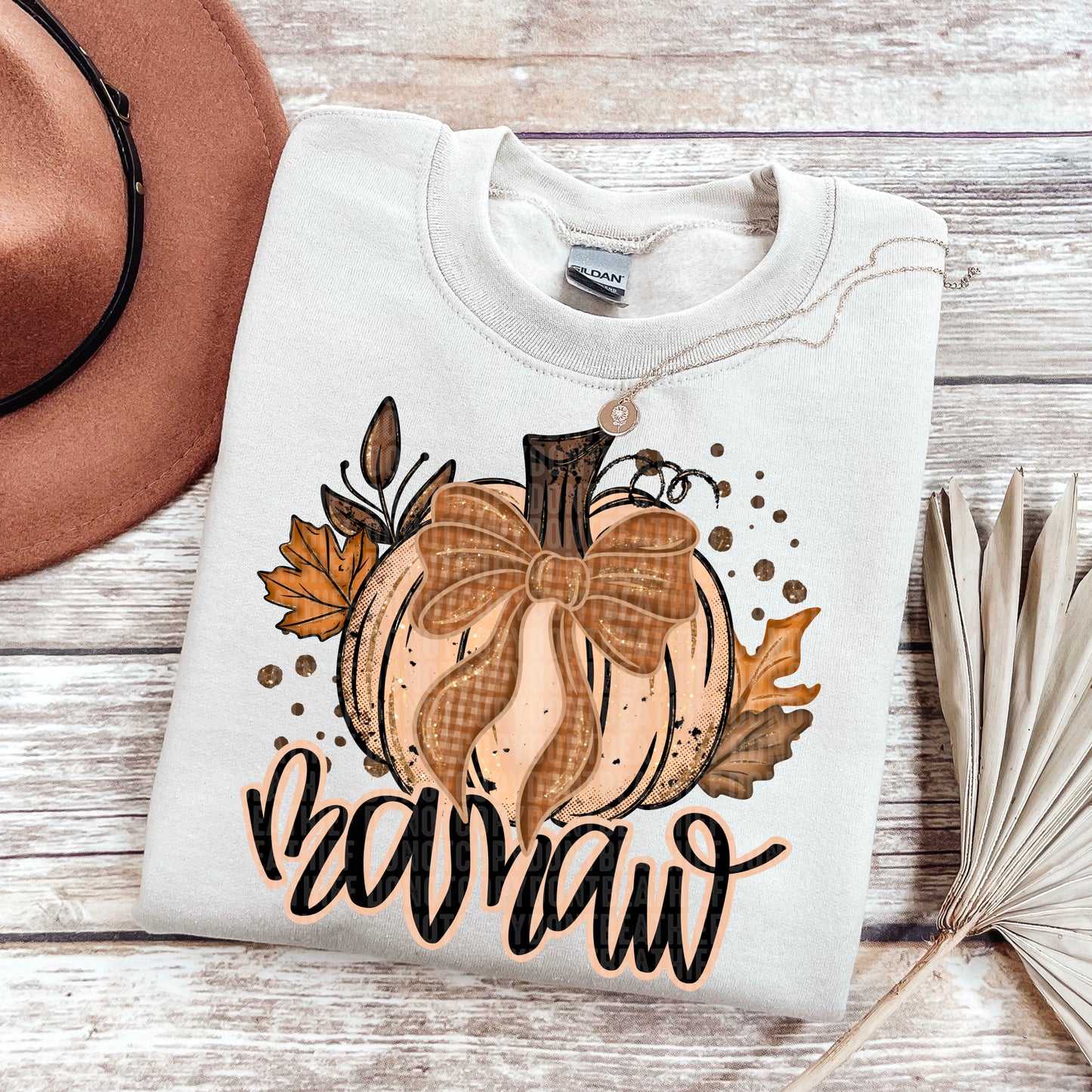 Fall Glitter Pumpkin (dropdown)-DTF&UV