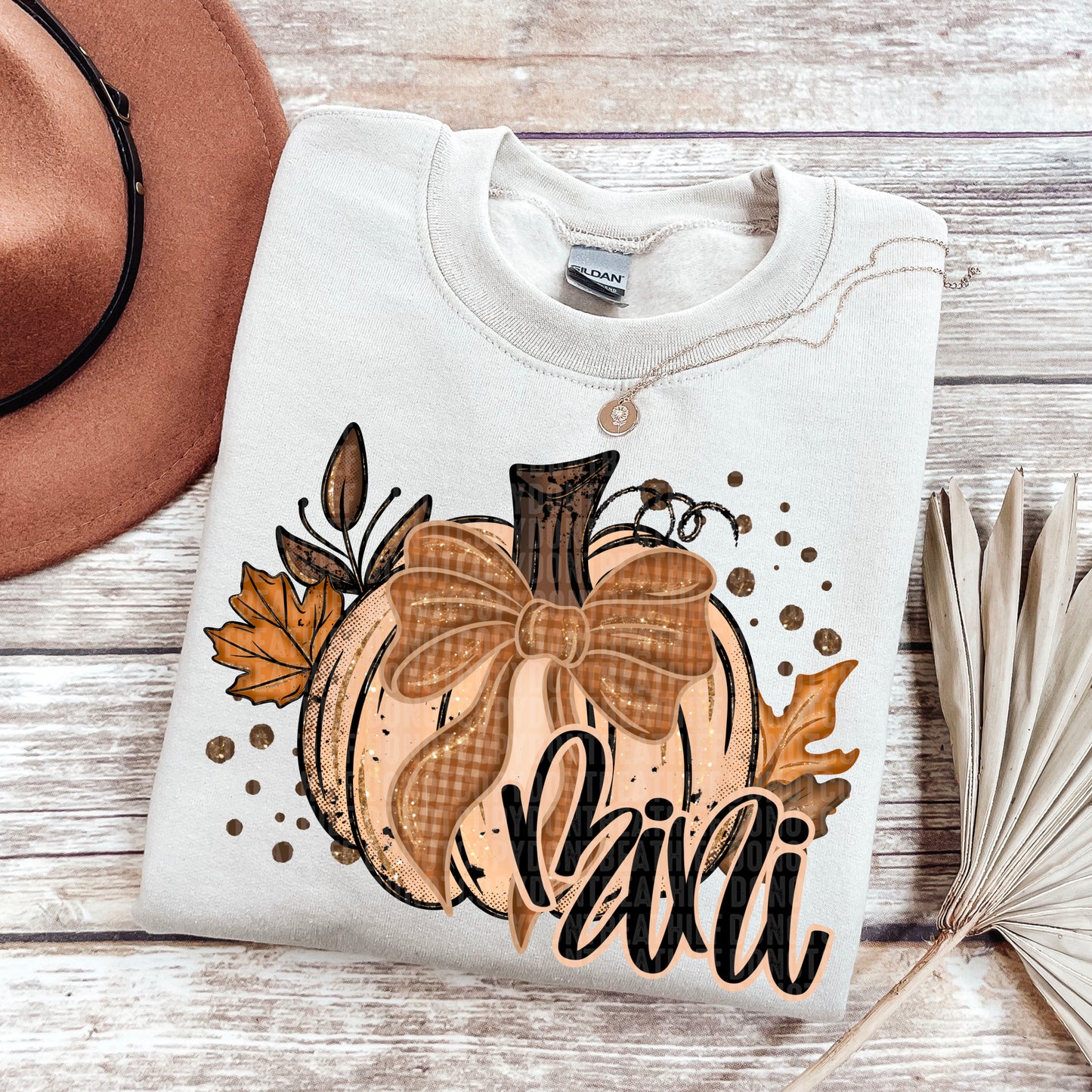 Fall Glitter Pumpkin (dropdown)-DTF&UV