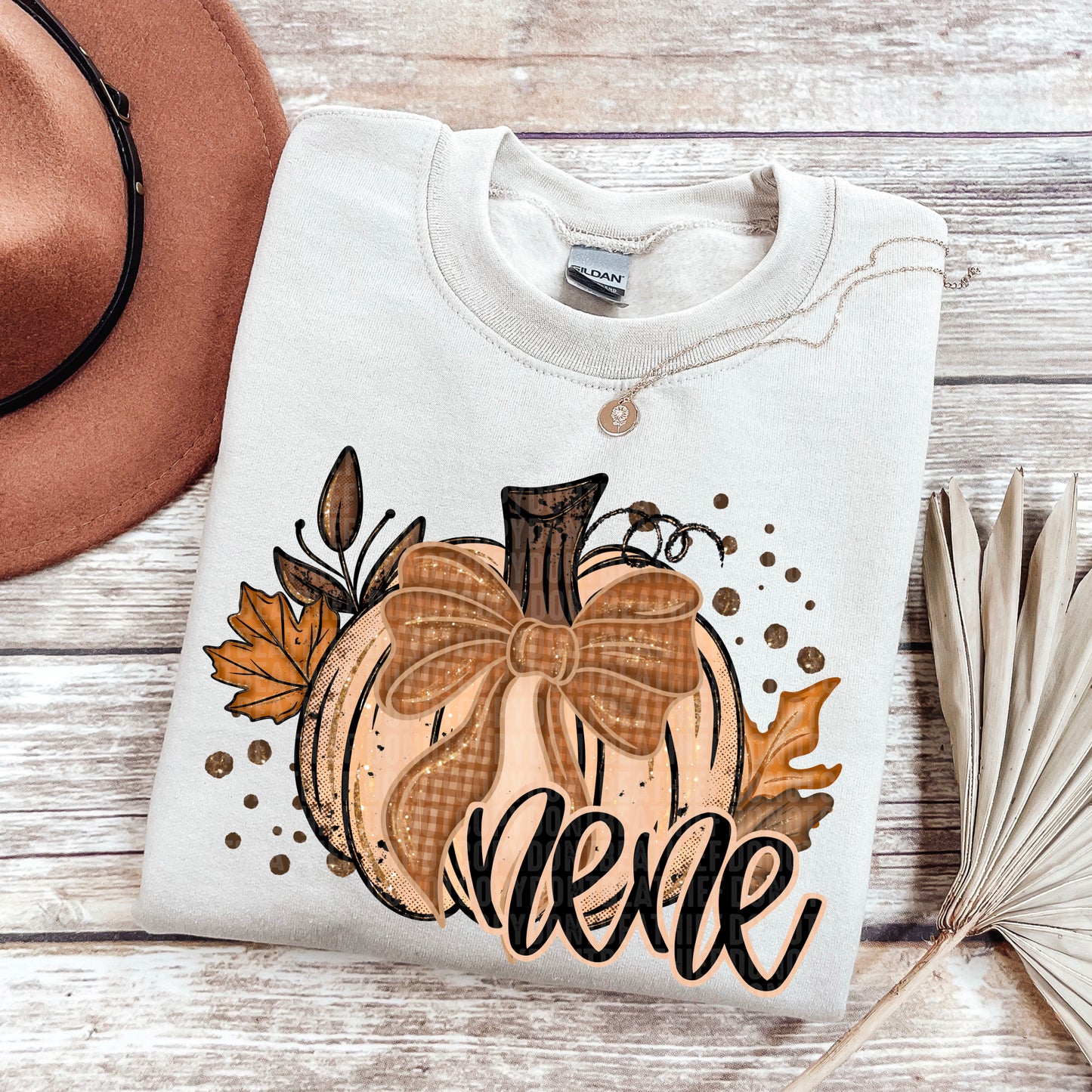 Fall Glitter Pumpkin (dropdown)-DTF&UV