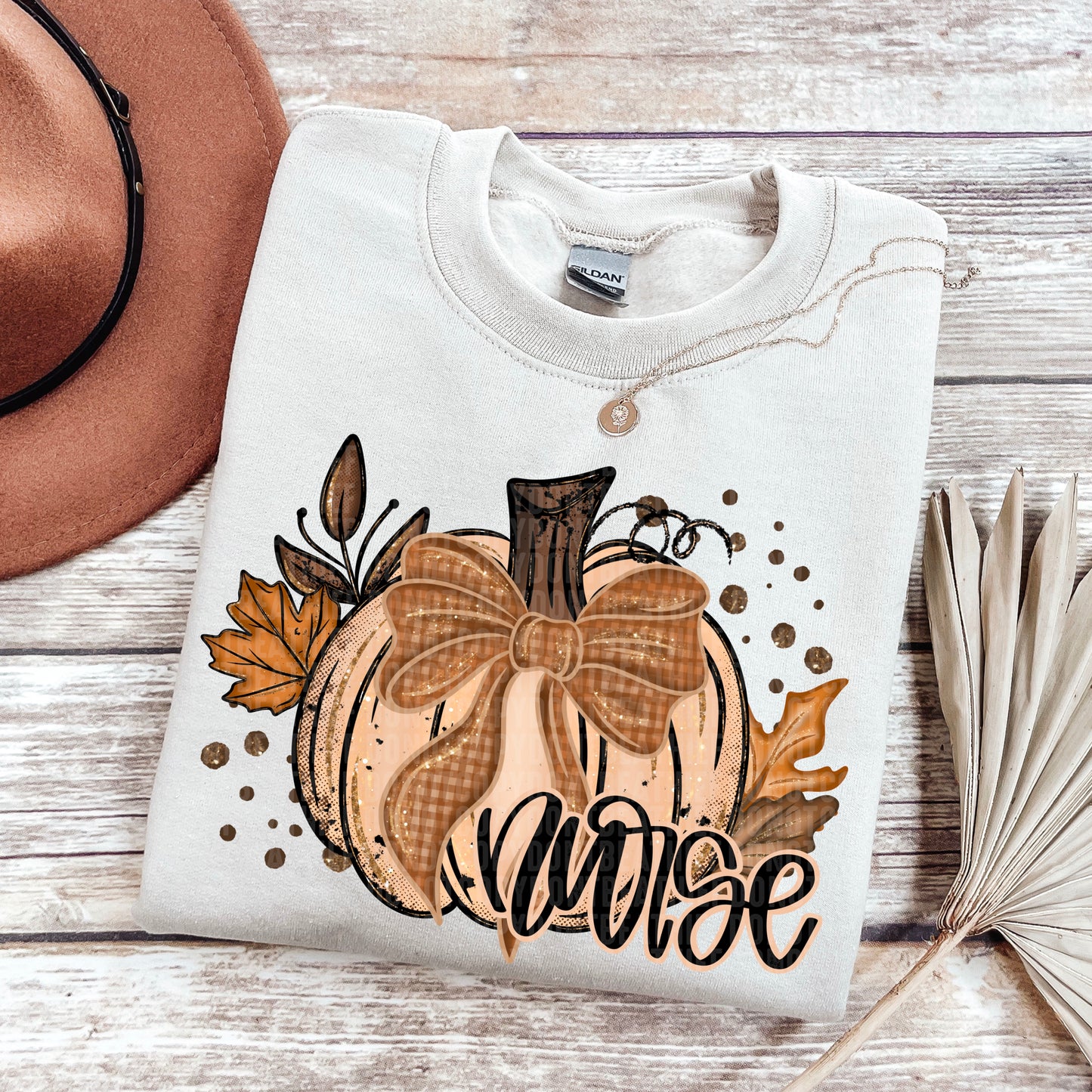 Fall Glitter Pumpkin (dropdown)-DTF&UV