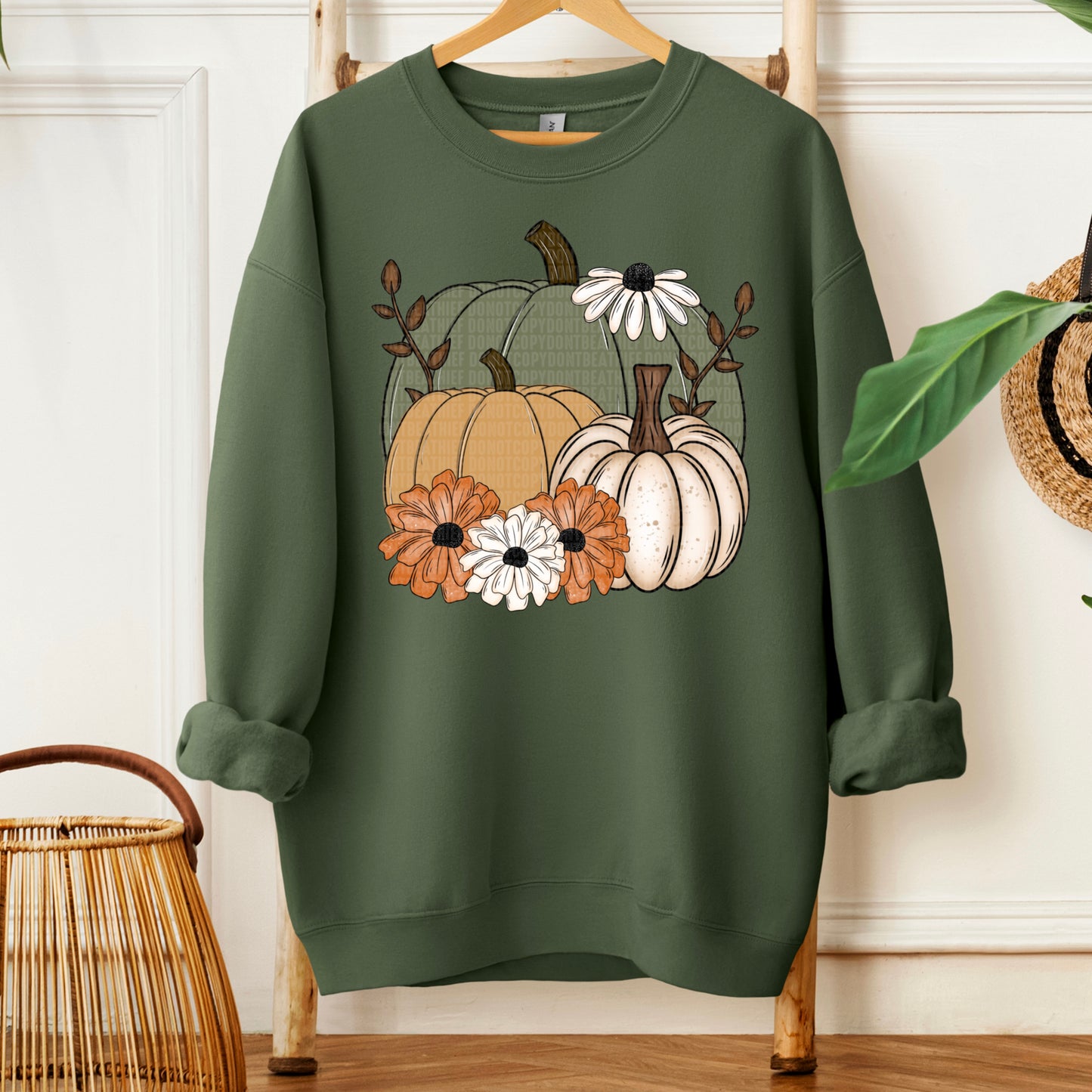 Fall pumpkin floral- DTF&UV