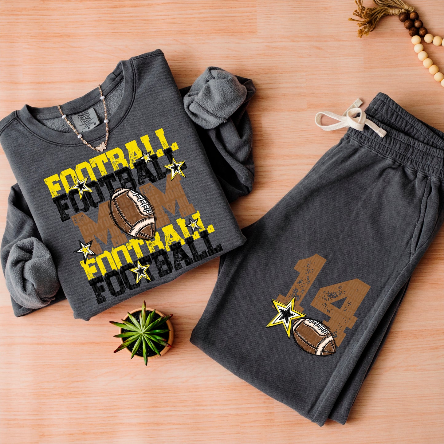 Football Mom-DTF&UV (Includes front and back)( Dropdown) - DTF&UV