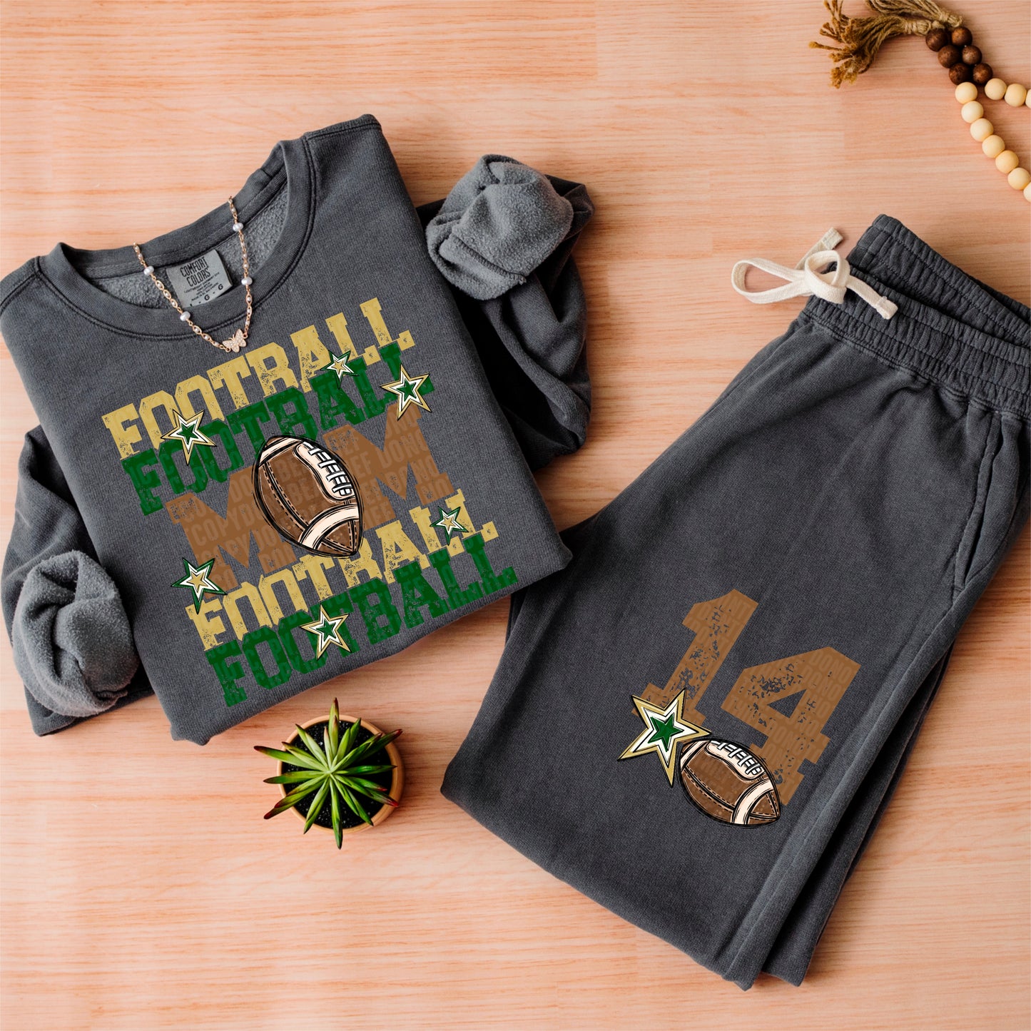 Football Mom-DTF&UV (Includes front and back)( Dropdown) - DTF&UV