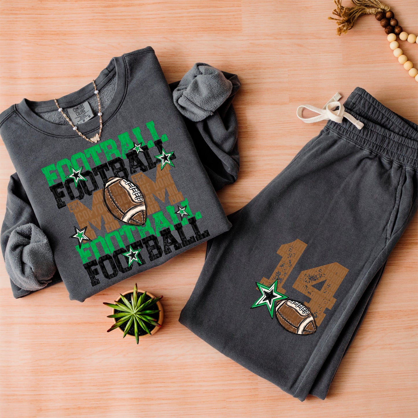 Football Mom-DTF&UV (Includes front and back)( Dropdown) - DTF&UV