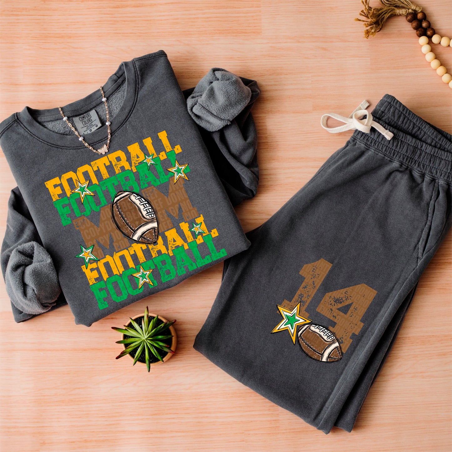 Football Mom-DTF&UV (Includes front and back)( Dropdown) - DTF&UV