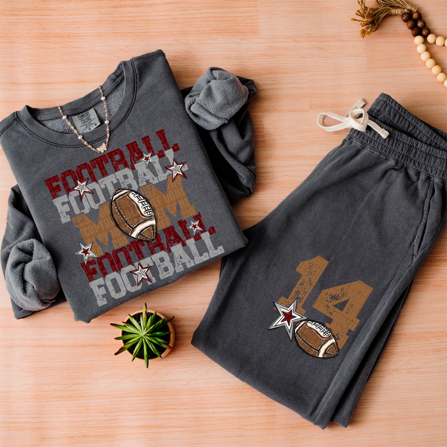 Football Mom-DTF&UV (Includes front and back)( Dropdown) - DTF&UV