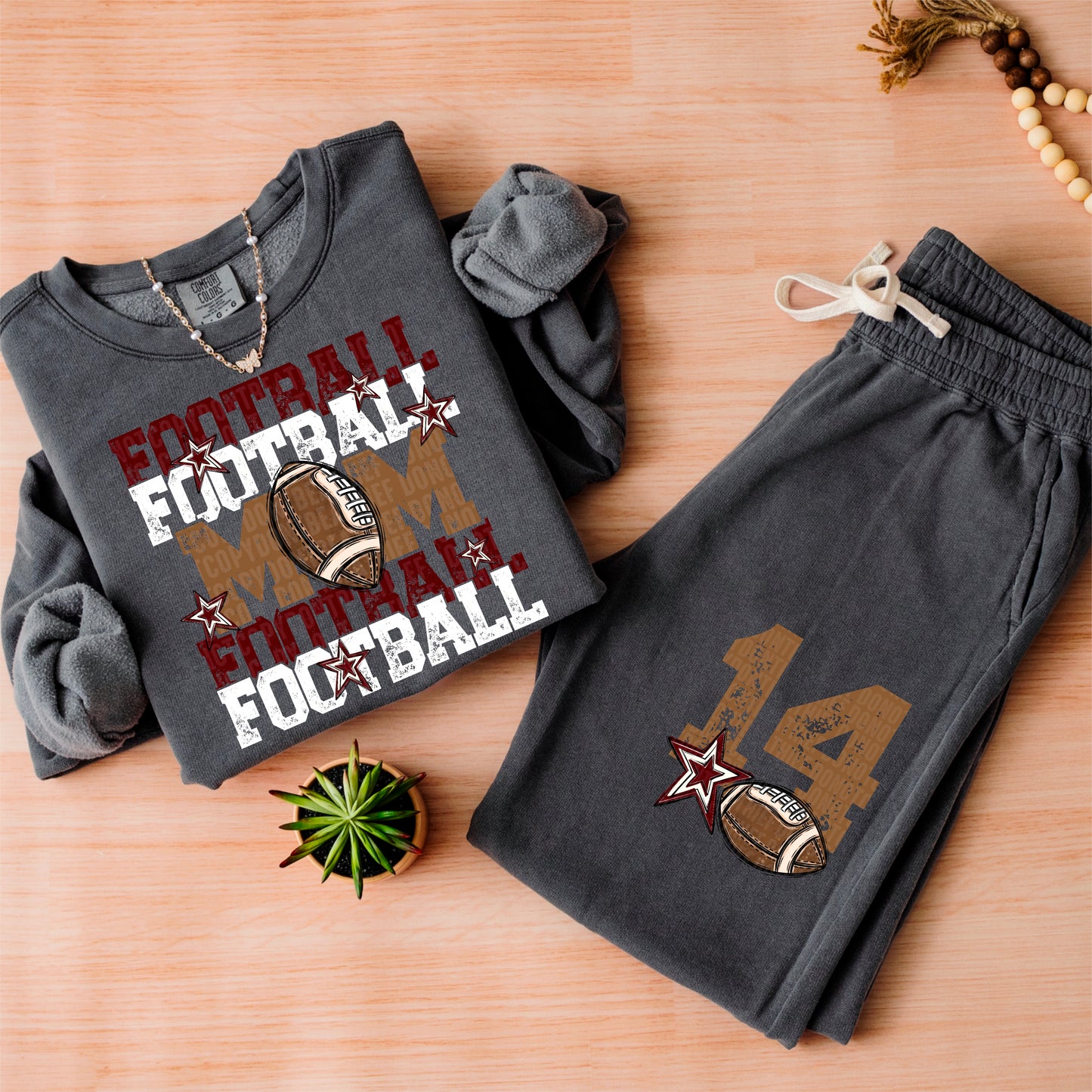 Football Mom-DTF&UV (Includes front and back)( Dropdown) - DTF&UV