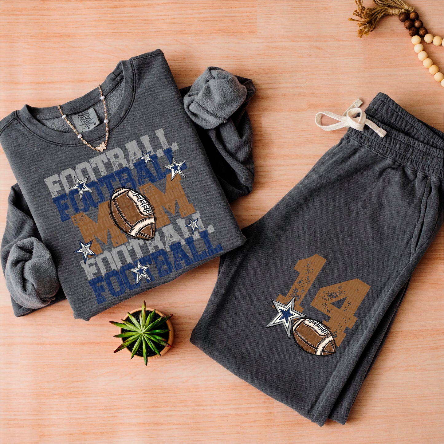 Football Mom-DTF&UV (Includes front and back)( Dropdown) - DTF&UV