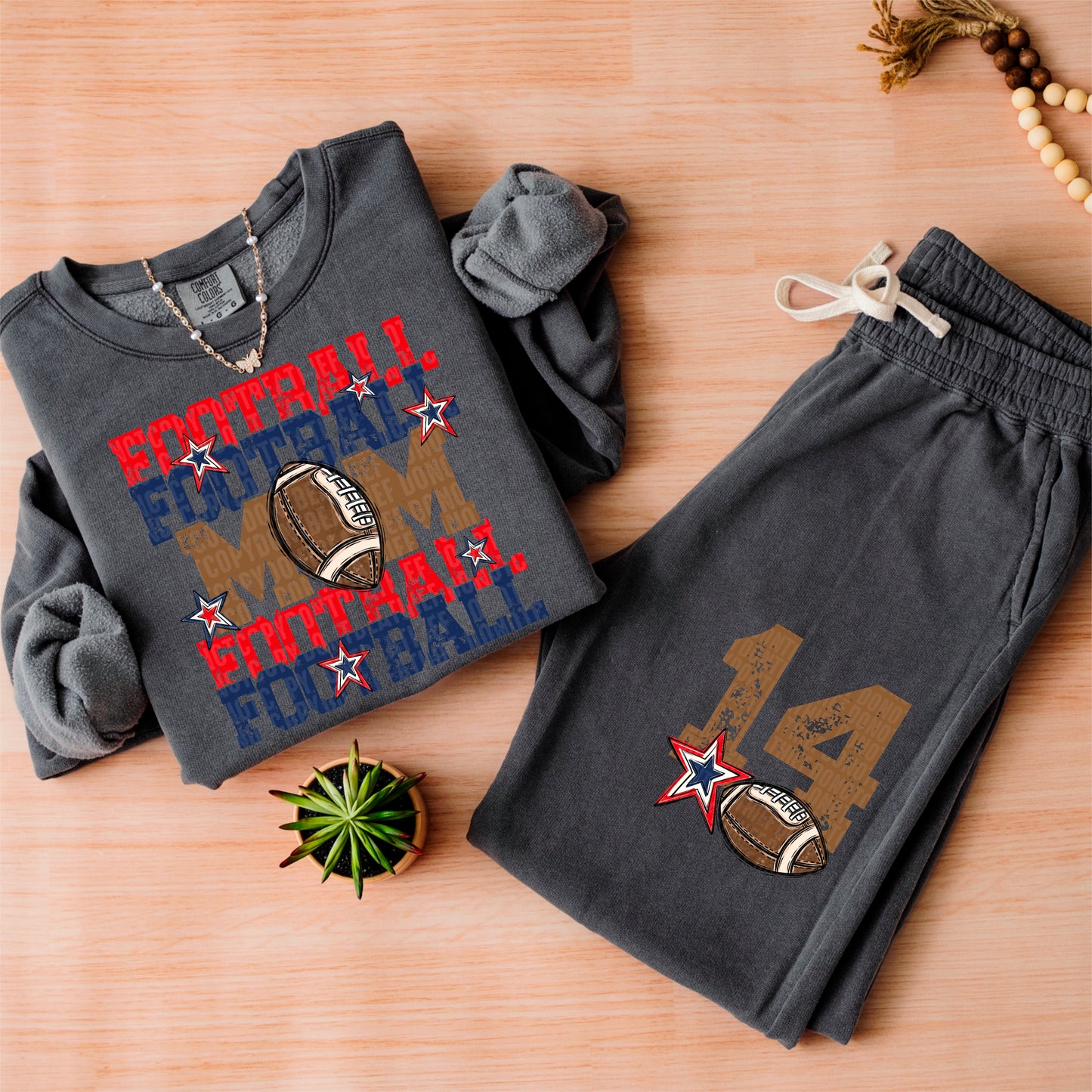Football Mom-DTF&UV (Includes front and back)( Dropdown) - DTF&UV