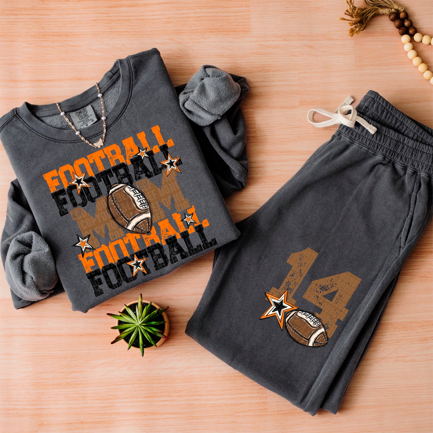 Football Mom-DTF&UV (Includes front and back)( Dropdown) - DTF&UV