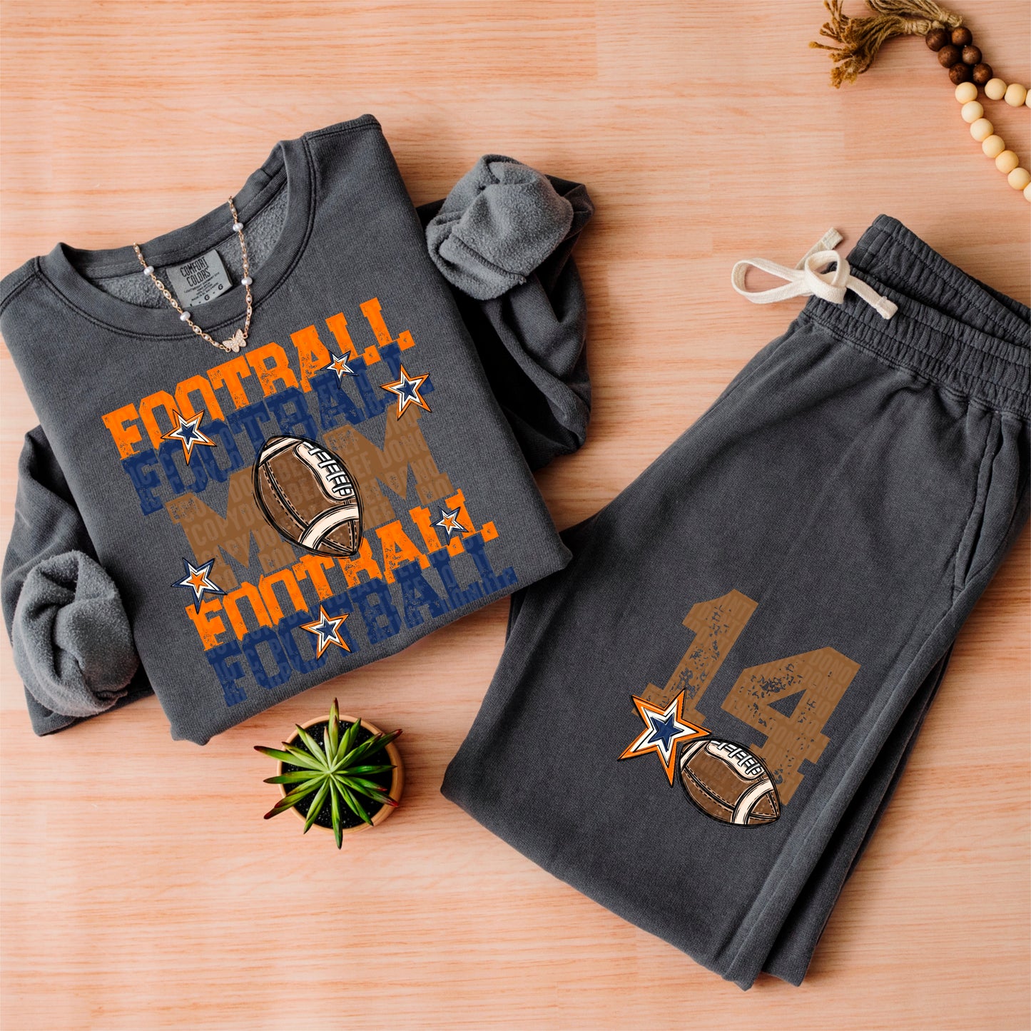 Football Mom-DTF&UV (Includes front and back)( Dropdown) - DTF&UV