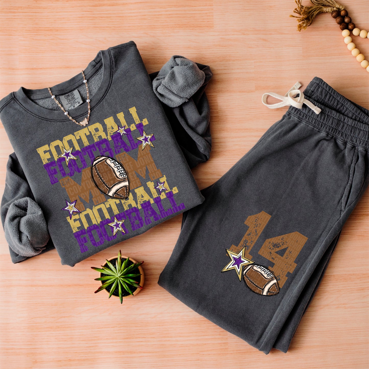 Football Mom-DTF&UV (Includes front and back)( Dropdown) - DTF&UV