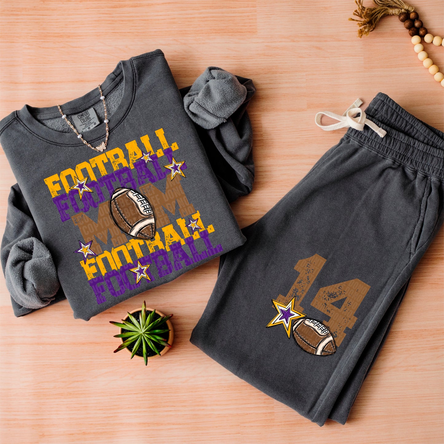 Football Mom-DTF&UV (Includes front and back)( Dropdown) - DTF&UV