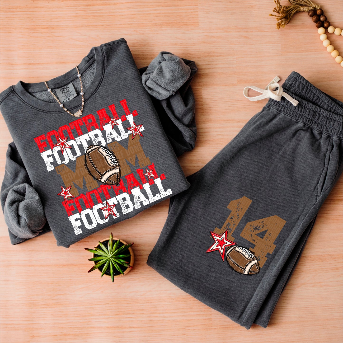 Football Mom-DTF&UV (Includes front and back)( Dropdown) - DTF&UV
