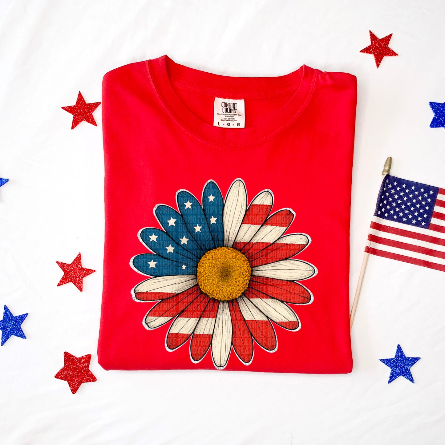 Fourth of july sunflower-DTF&UV