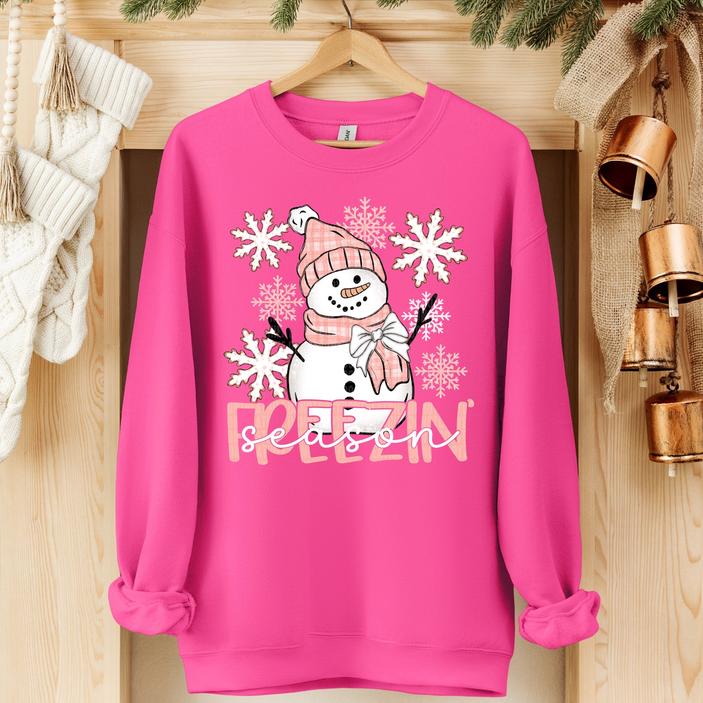 Freezin’ season snowman snowflakes-DTF&UV