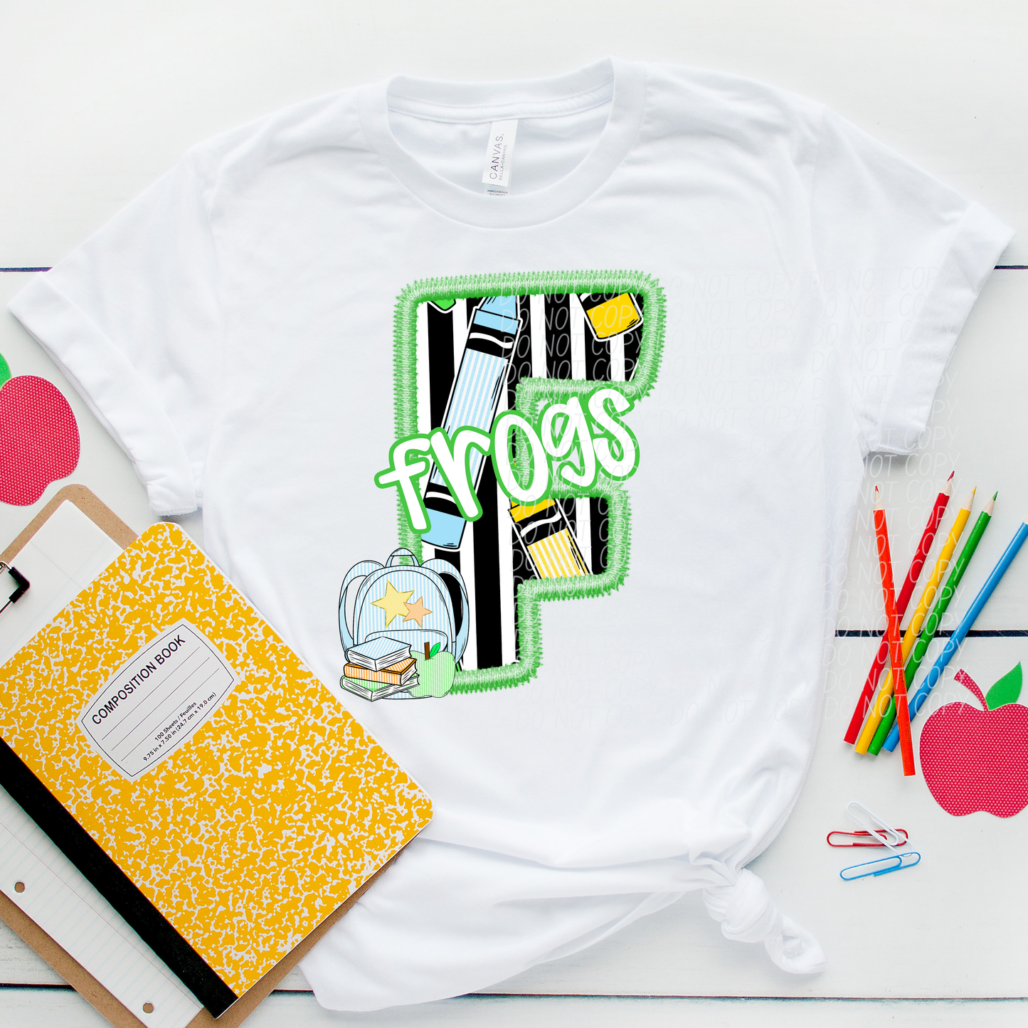 LETTER MASCOT GREEN (dropdown)-DTF&UV