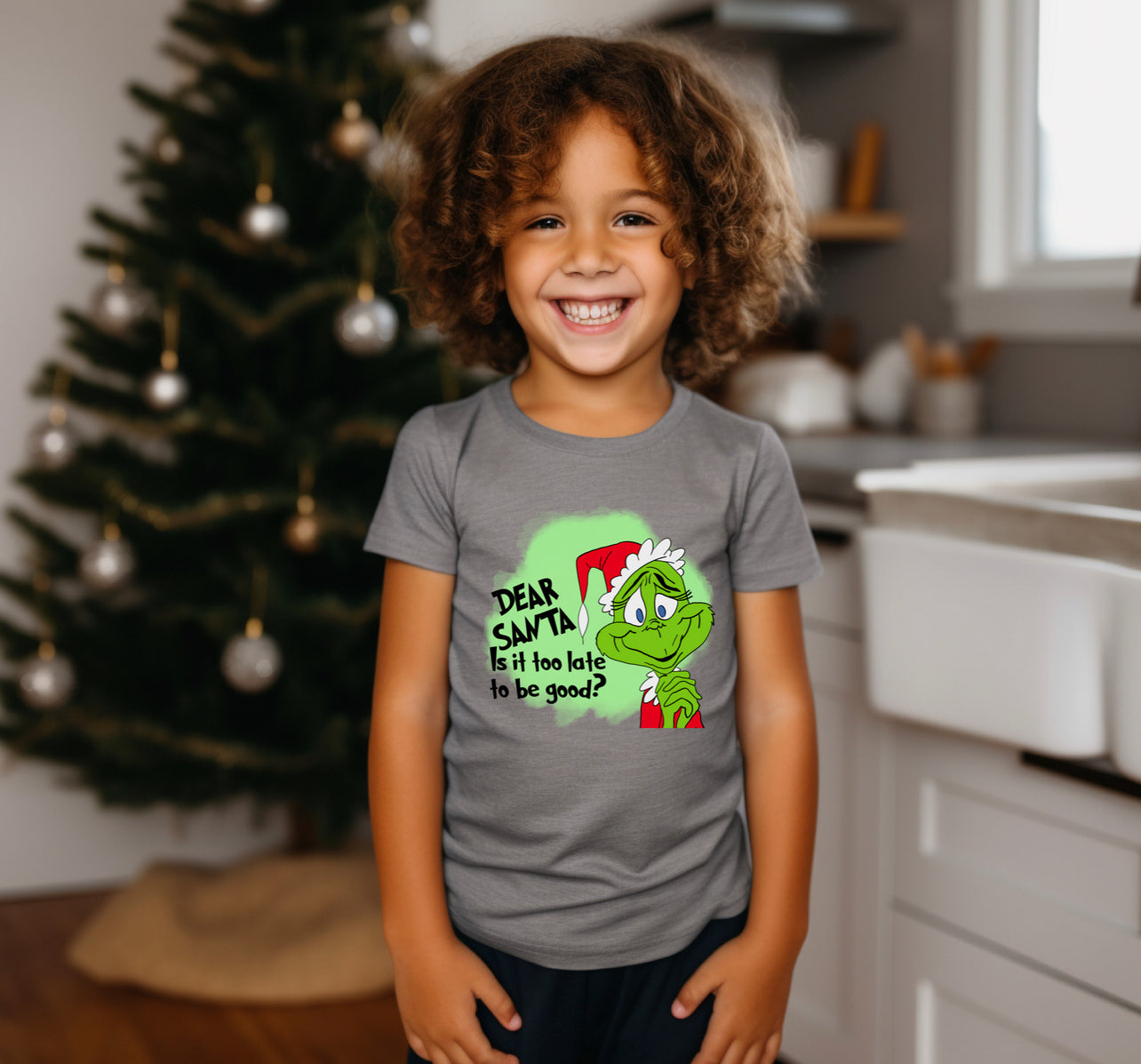 Dear santa is it too late to be good- DTF