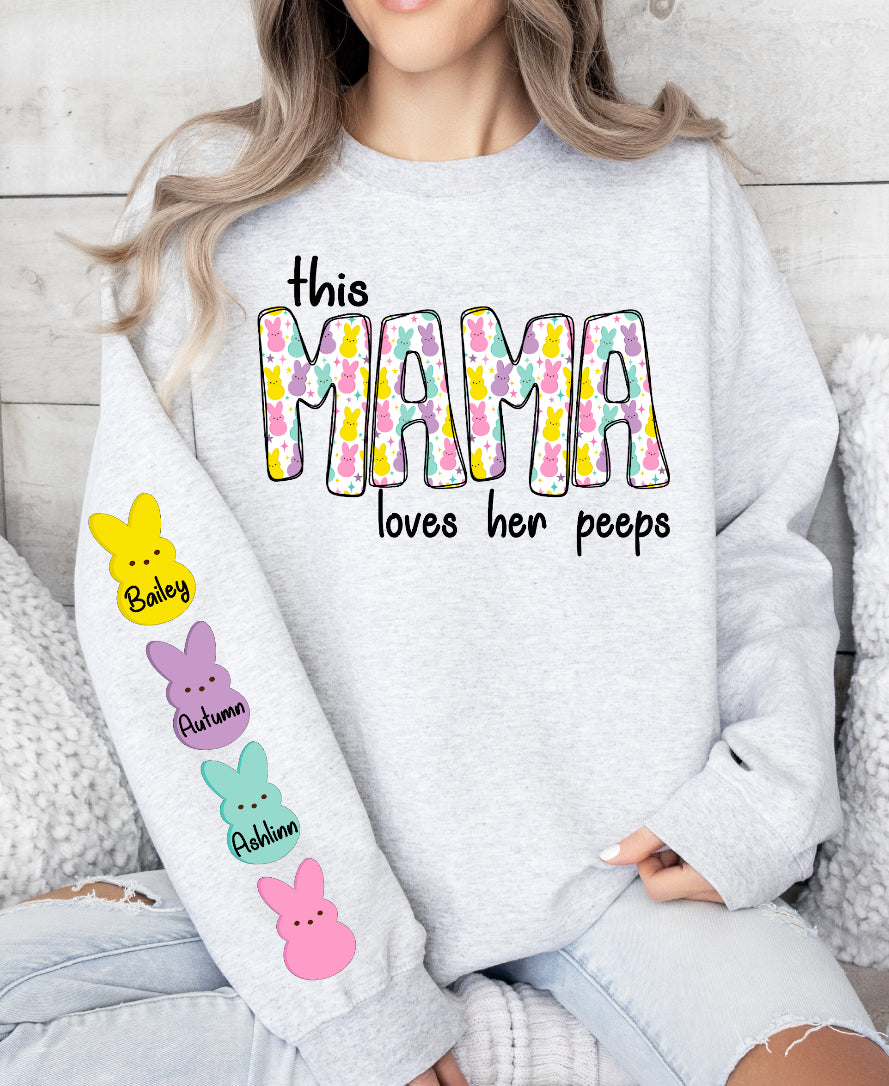 Custom (Insert Name) loves her peeps-DTF