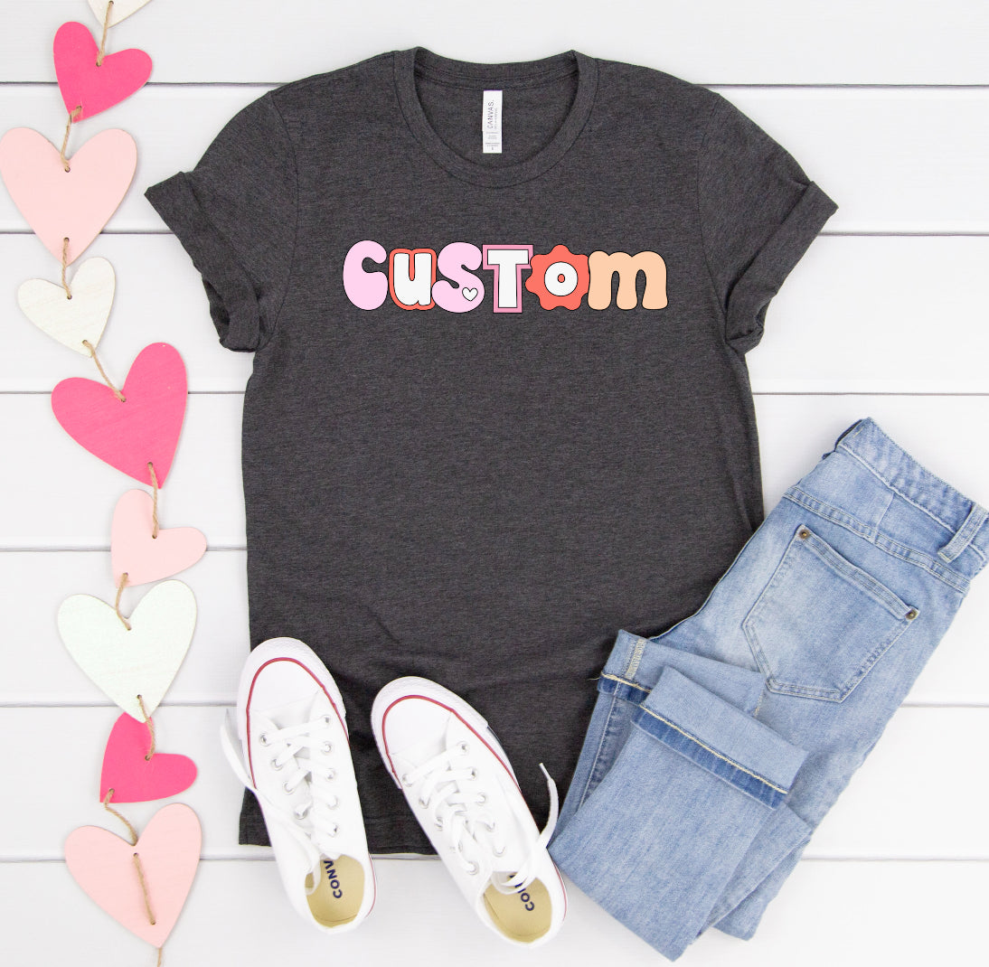 Retro alpha CUSTOM (business names, teachers, occupations, names, etc)-DTF