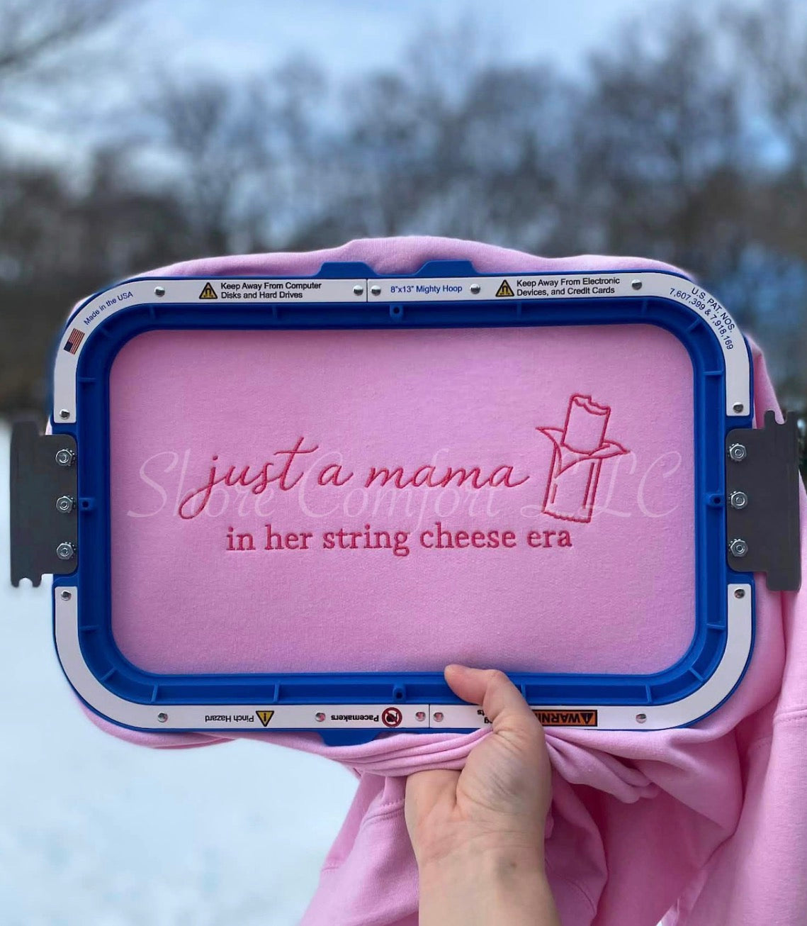 In my string cheese Era Embroidered Sweatshirt