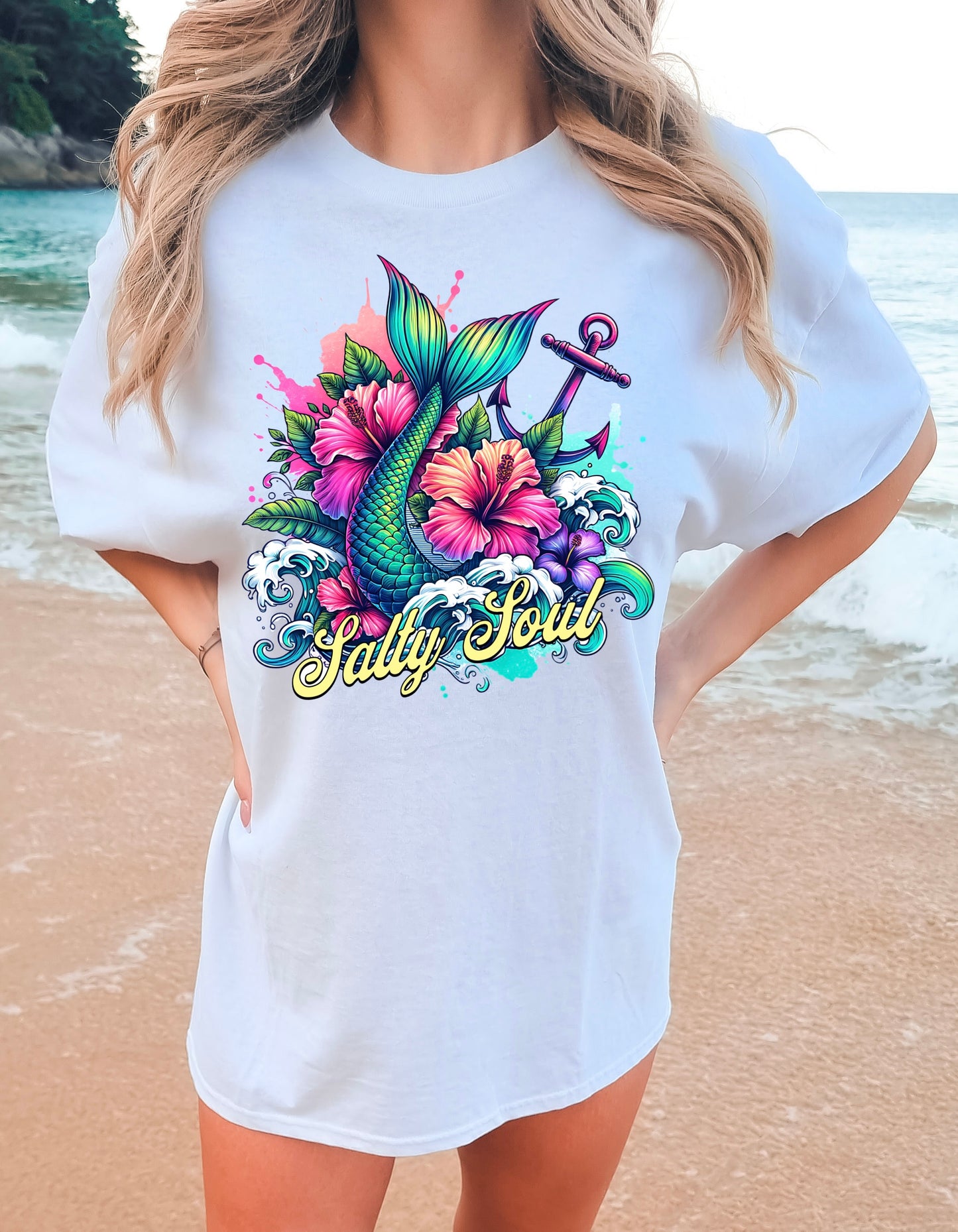 Salty Soul mermaid tail-DTF