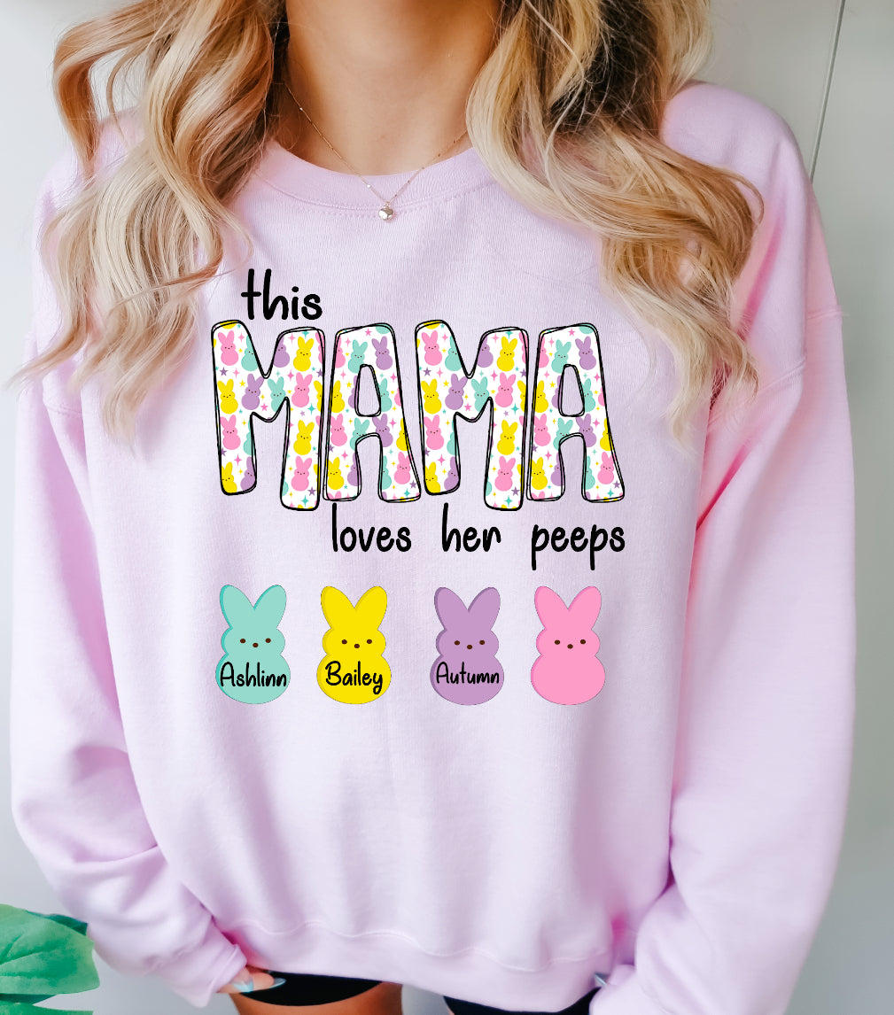 Custom (Insert Name) loves her peeps-DTF
