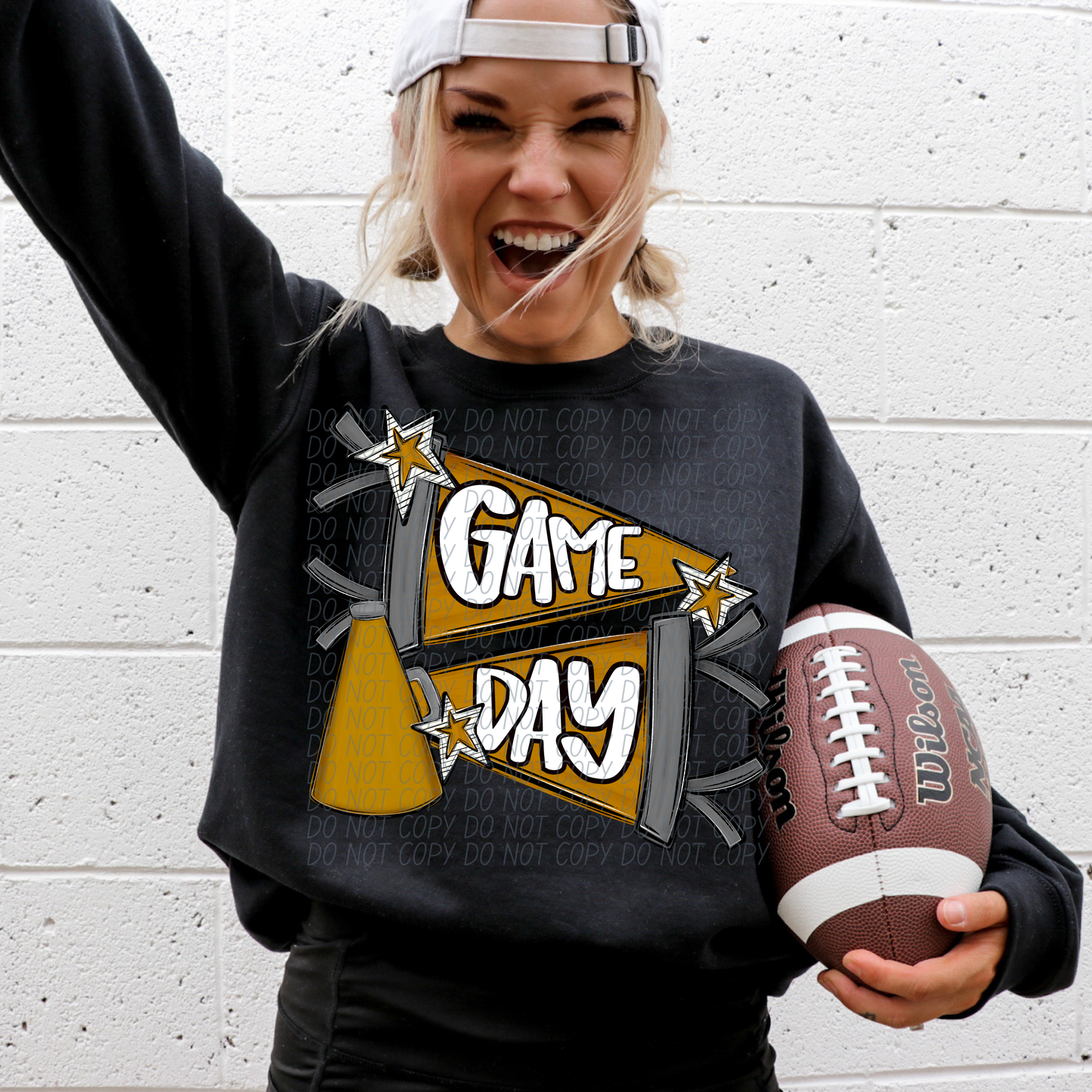 Game day Cheer Flag (dropdown)-DTF&UV