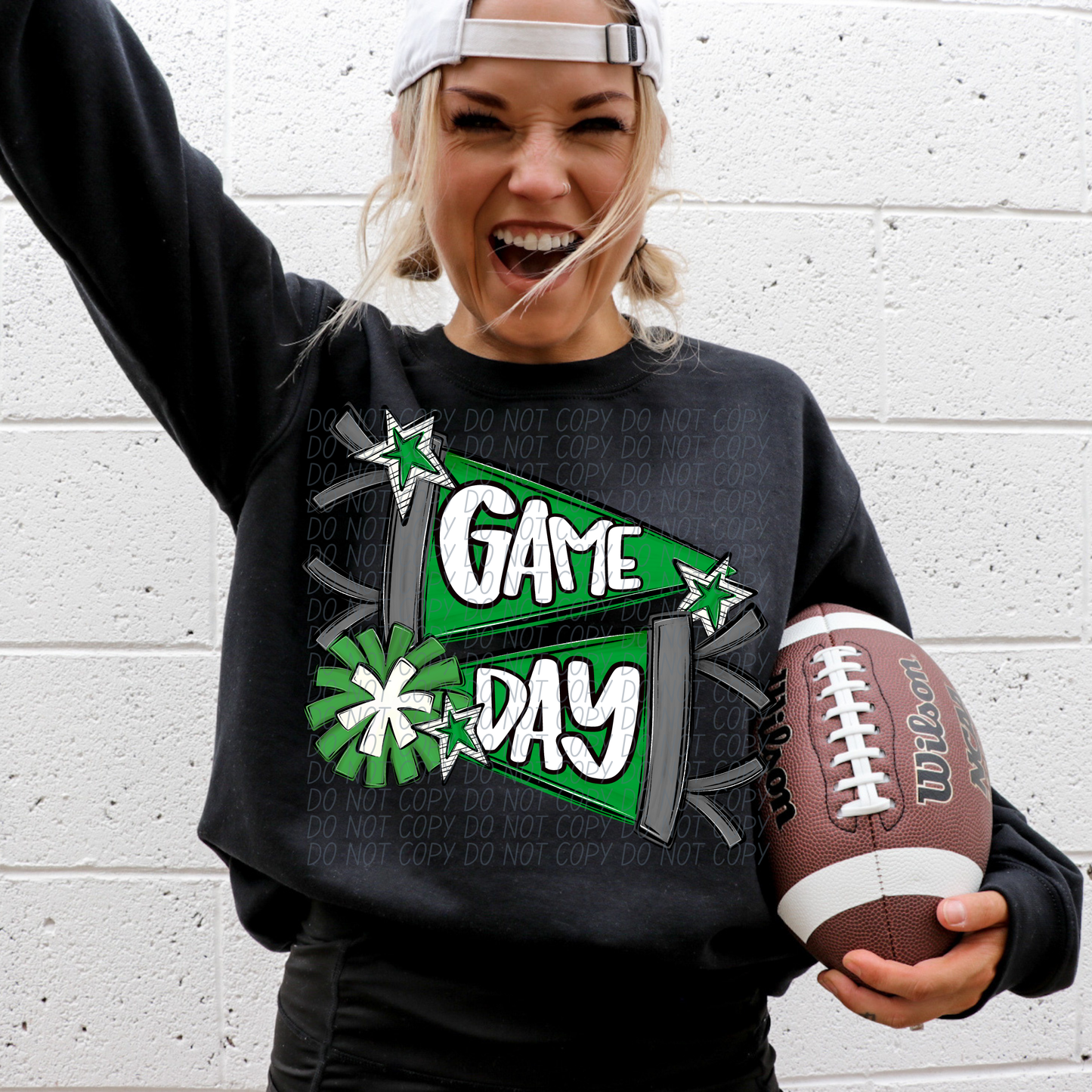 Game day Cheer Flag (dropdown)-DTF&UV