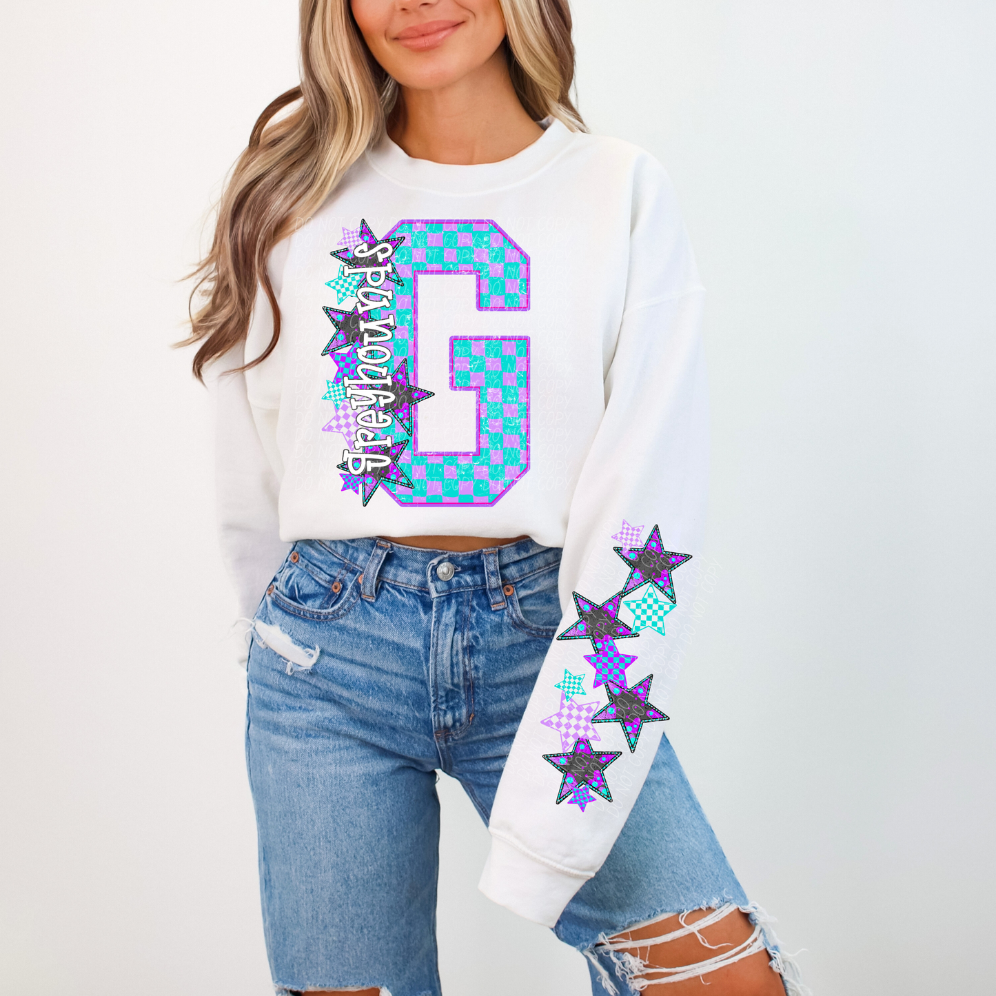 Varsity Stars Mascots FRONT ONLY (dropdown)- DTF&UV