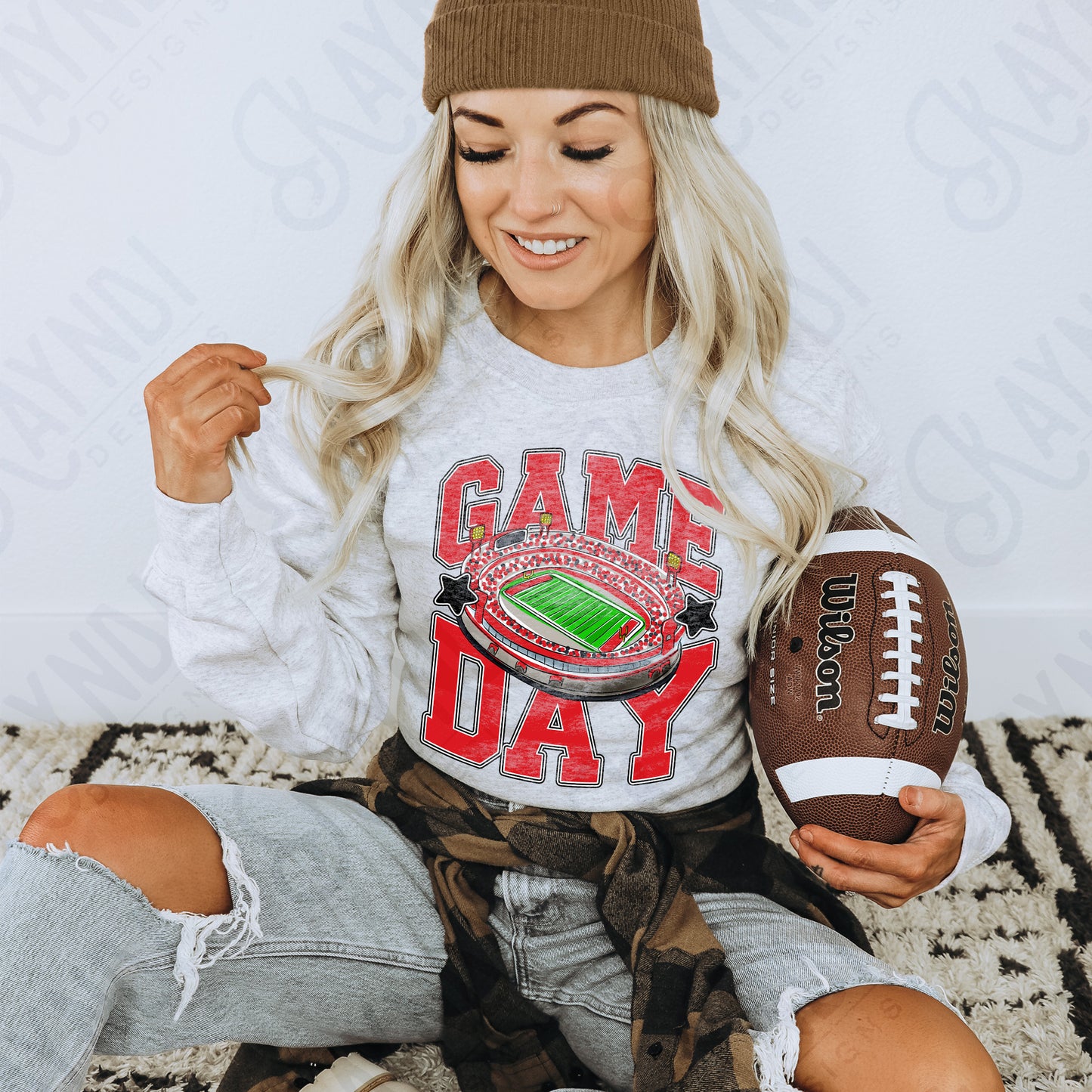Game Day Football Crimson-DTF&UV
