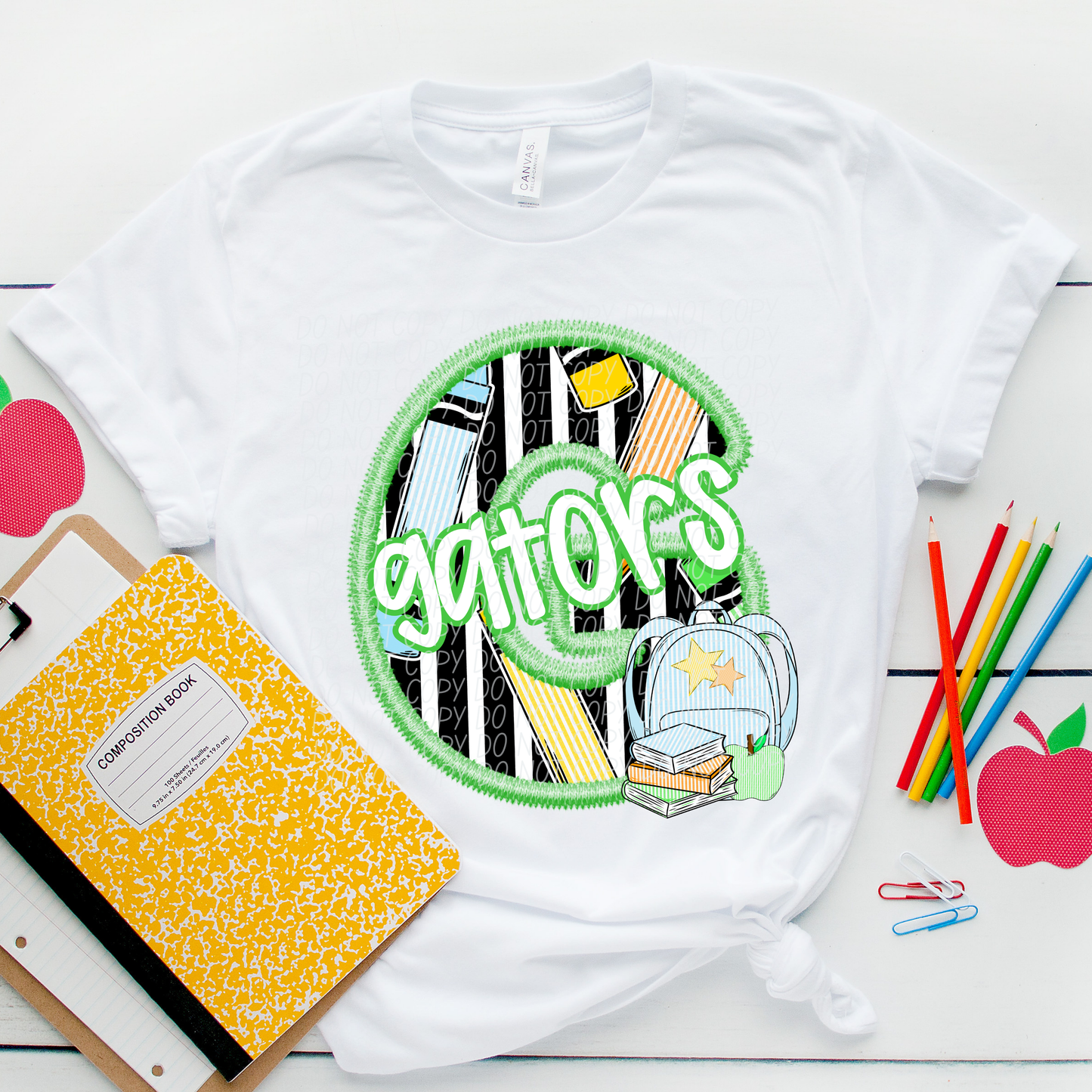 LETTER MASCOT GREEN (dropdown)-DTF&UV