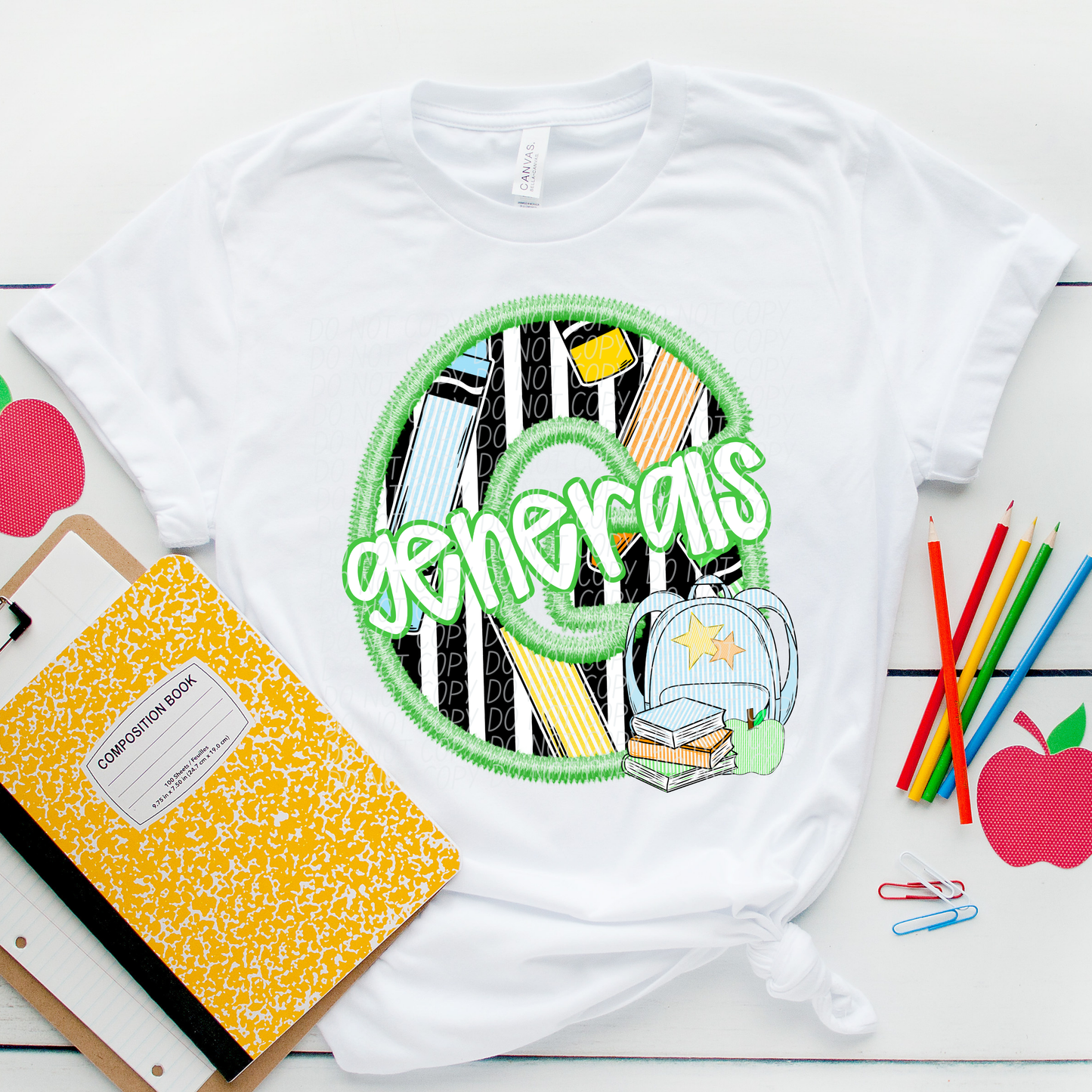 LETTER MASCOT GREEN (dropdown)-DTF&UV