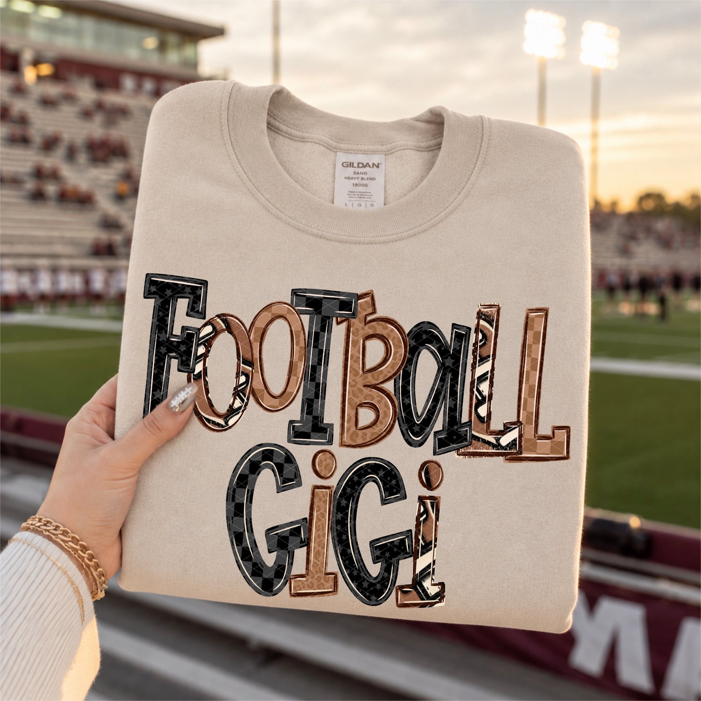 Football Doodle Gigi -DTF&UV
