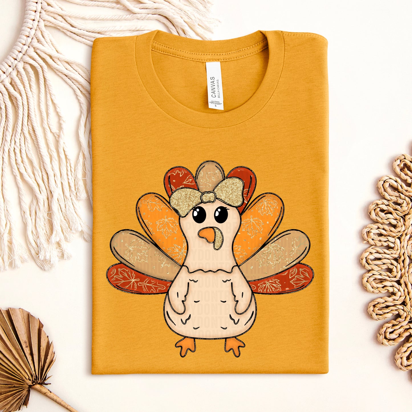 Glitter Turkey-DTF & UV